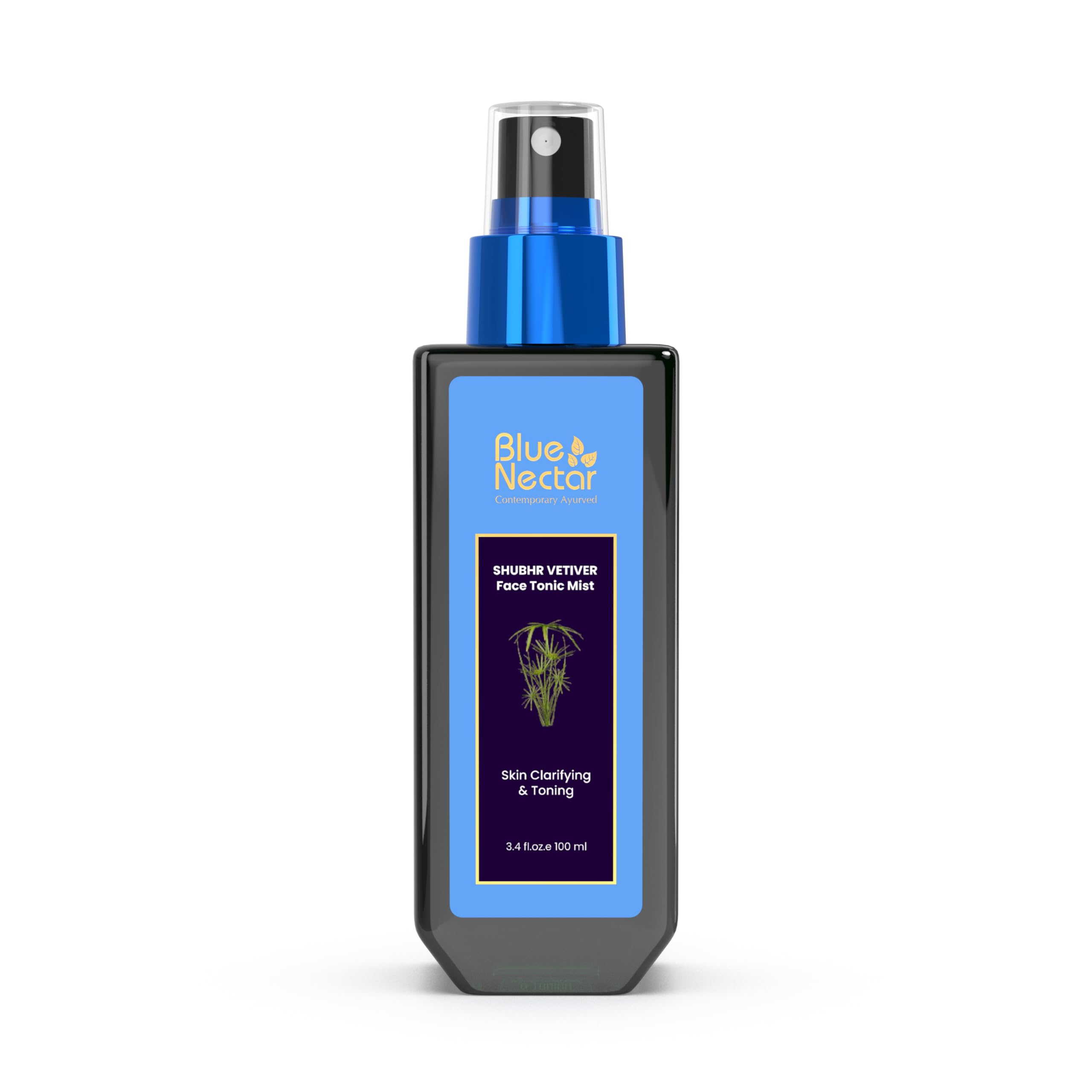 Blue Nectar Shubhr vetiver face tonic mist bottle 100 ml