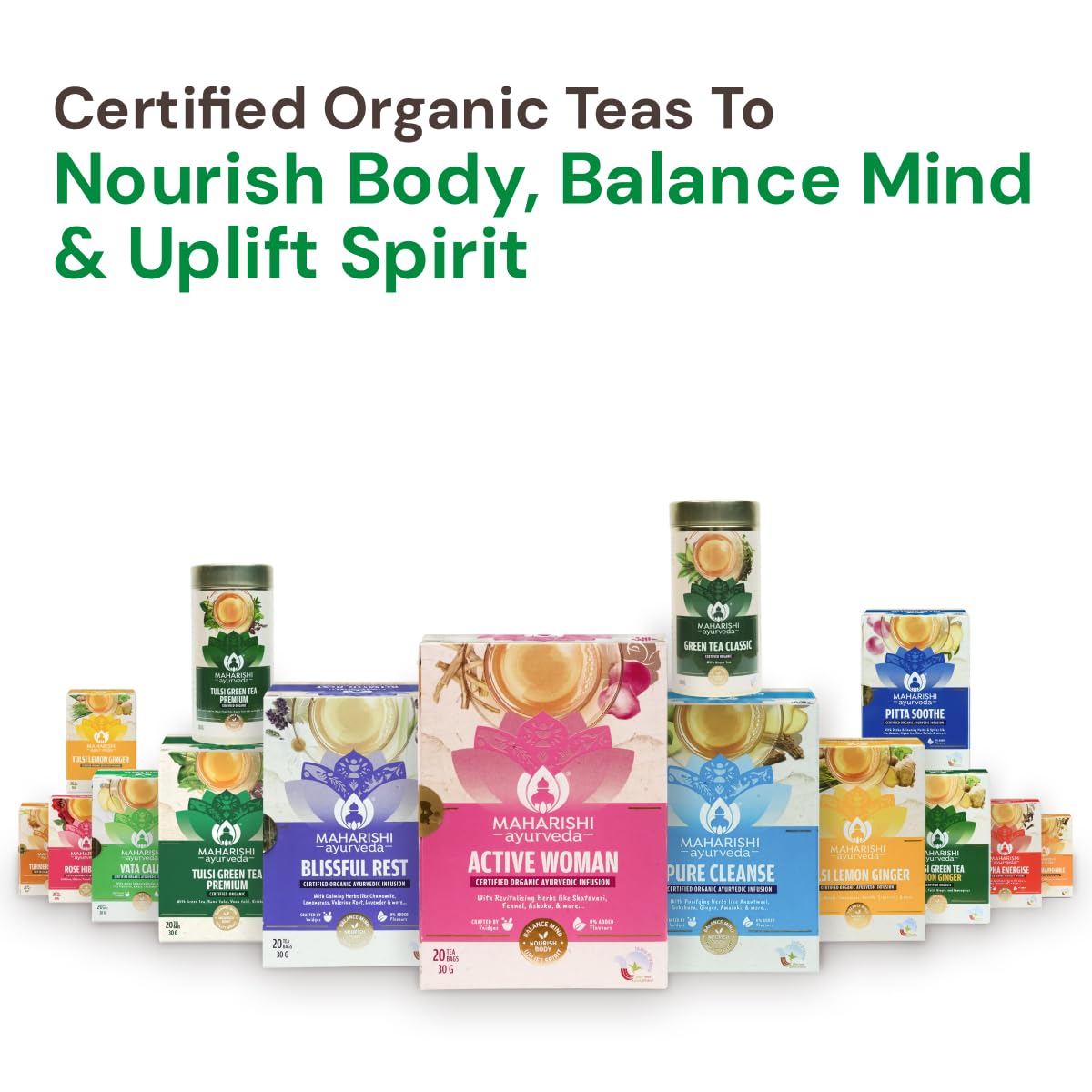 Maharishi Ayurveda Organic Certified Tulsi Green Tea Premium – view 8