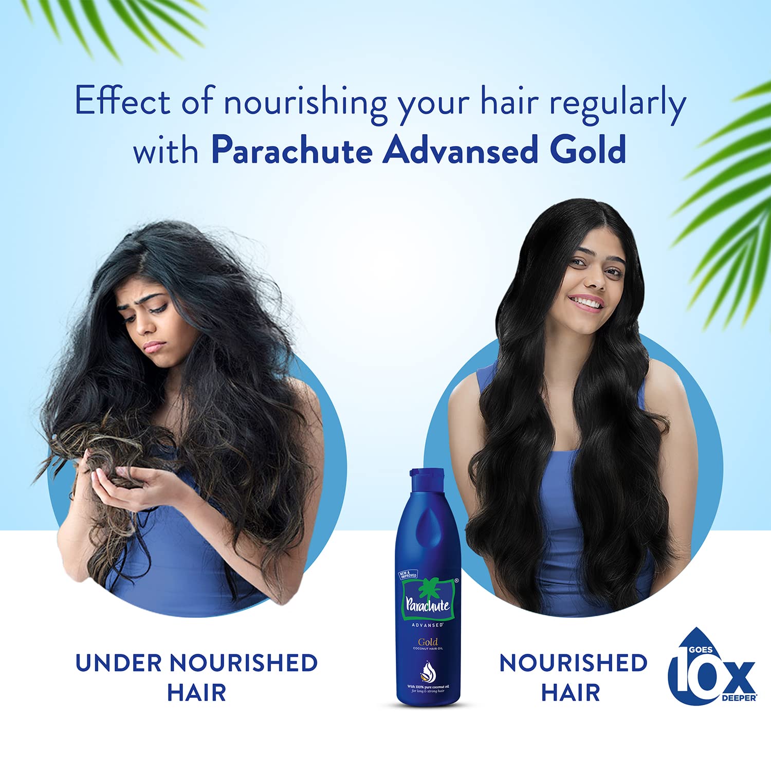 Parachute Advansed Gold Coconut Hair Oil, Pure Coconut Oil, Vitamin E for Long, Strong & Gorgeous Hair, 400 ml – view 4