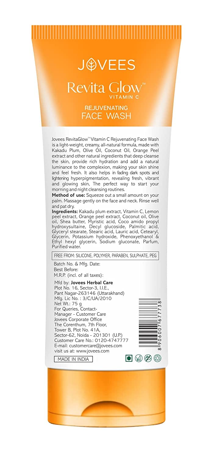 Jovees Herbal Vitamin C Face Wash 75g – view 2