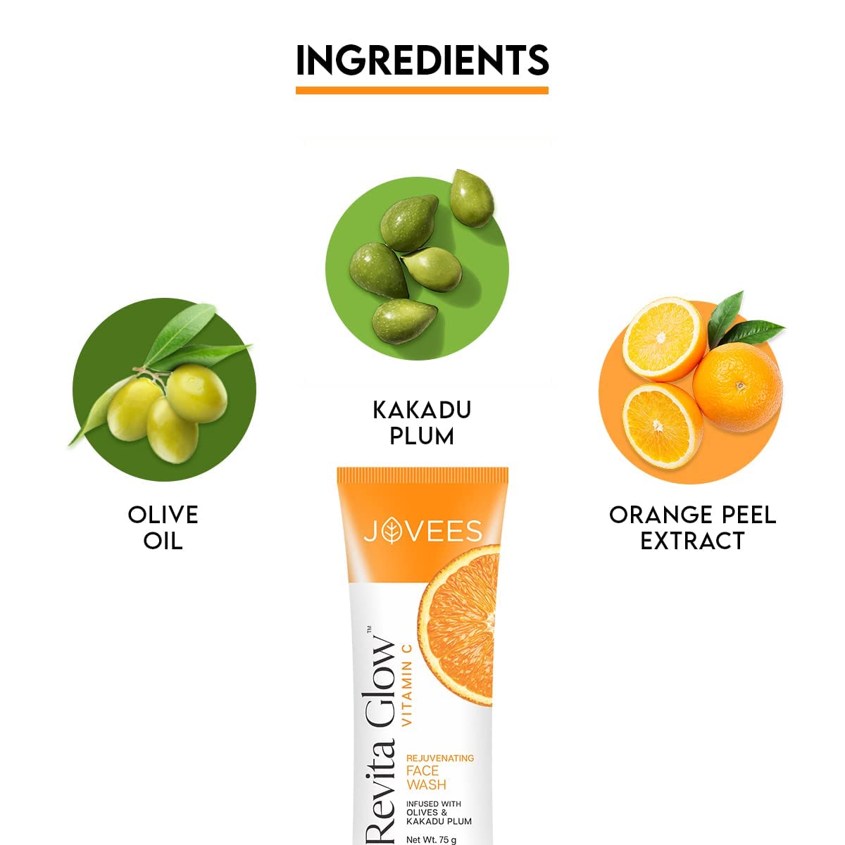 Jovees Herbal Vitamin C Face Wash 75g – view 5