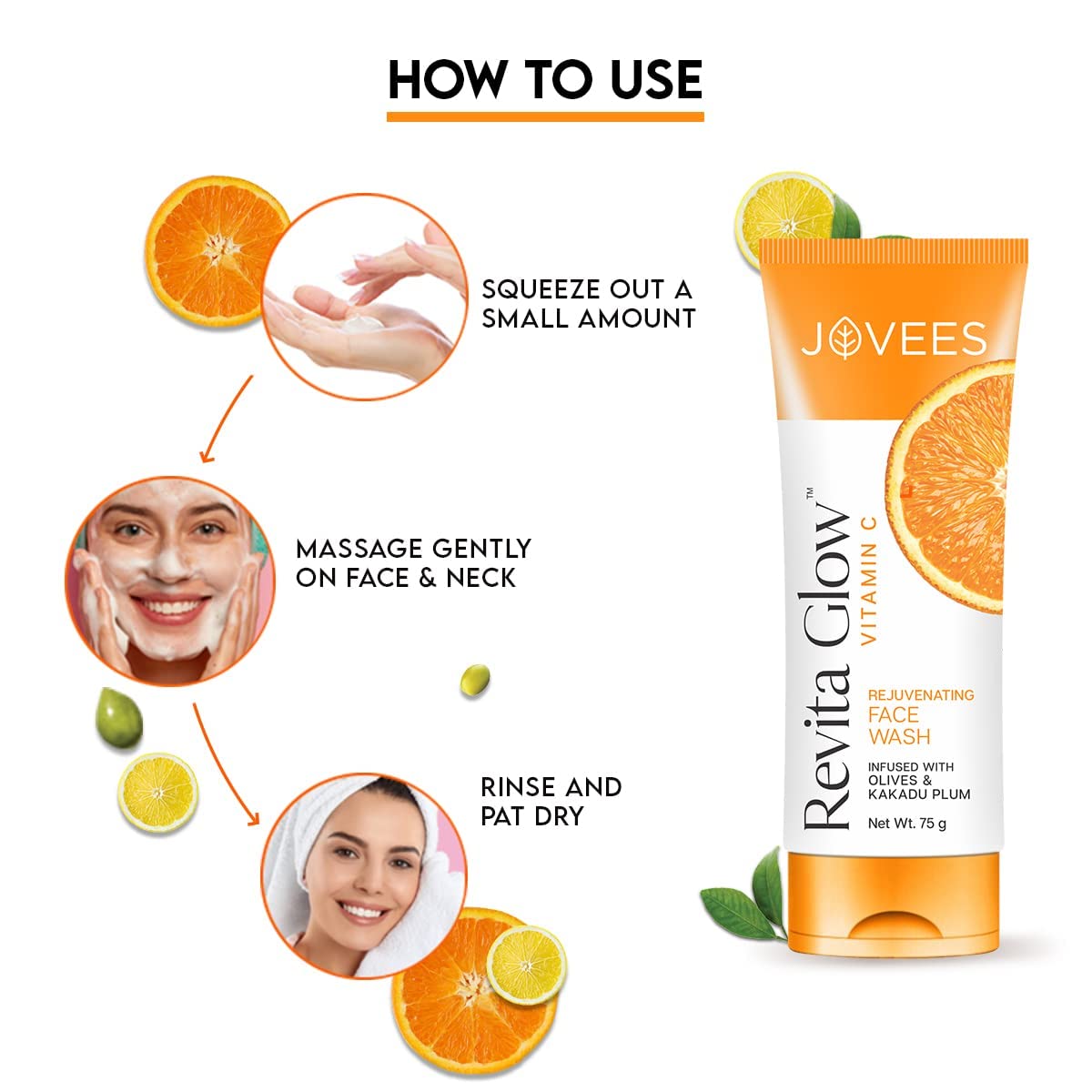 Jovees Herbal Vitamin C Face Wash 75g – view 6