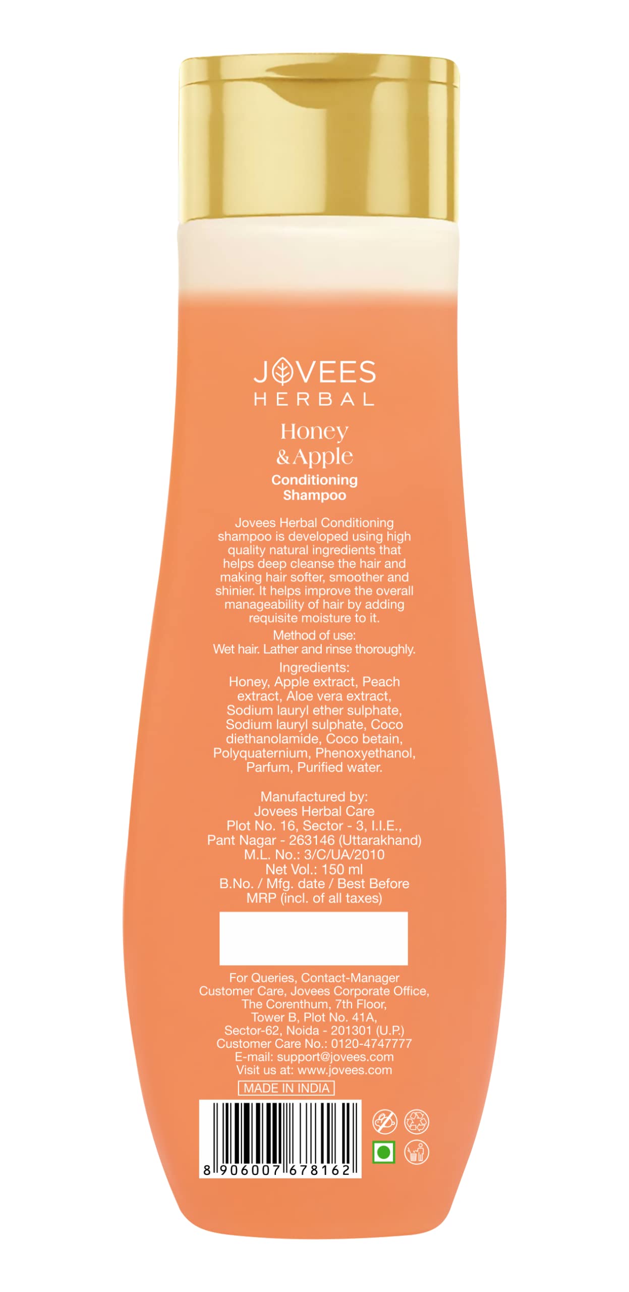 Jovees Herbal Honey & Apple Conditioning Shampoo – view 2