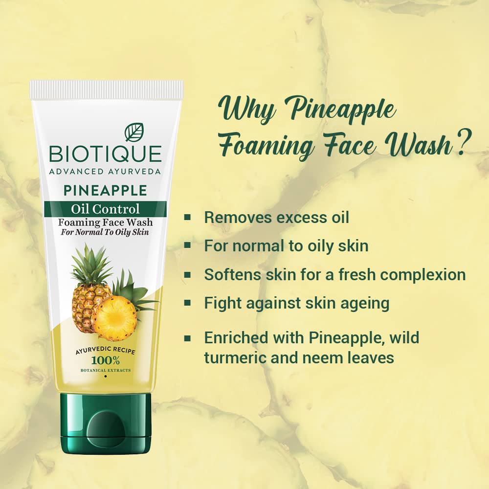 Biotique Pineapple Oil Control Foaming Face Wash – view 4