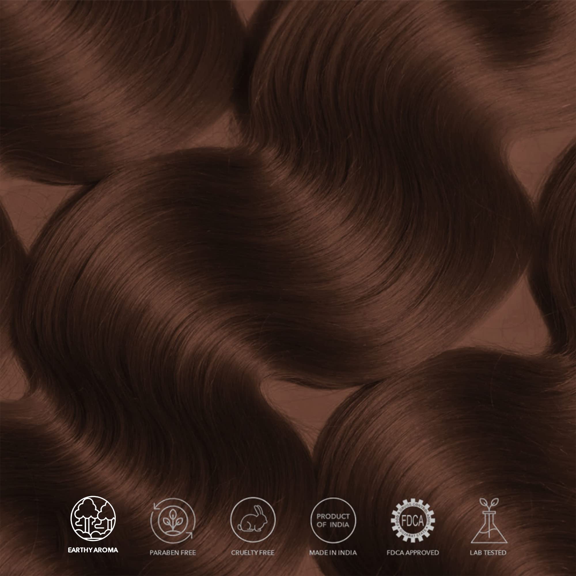 Paradyes Semi-permanent Coffee Brown DIY Conditioner Based Hair Colour infused with Aloe-vera, Bhringaraj, Brahmi, Almonds & Amla 120 gm – view 7