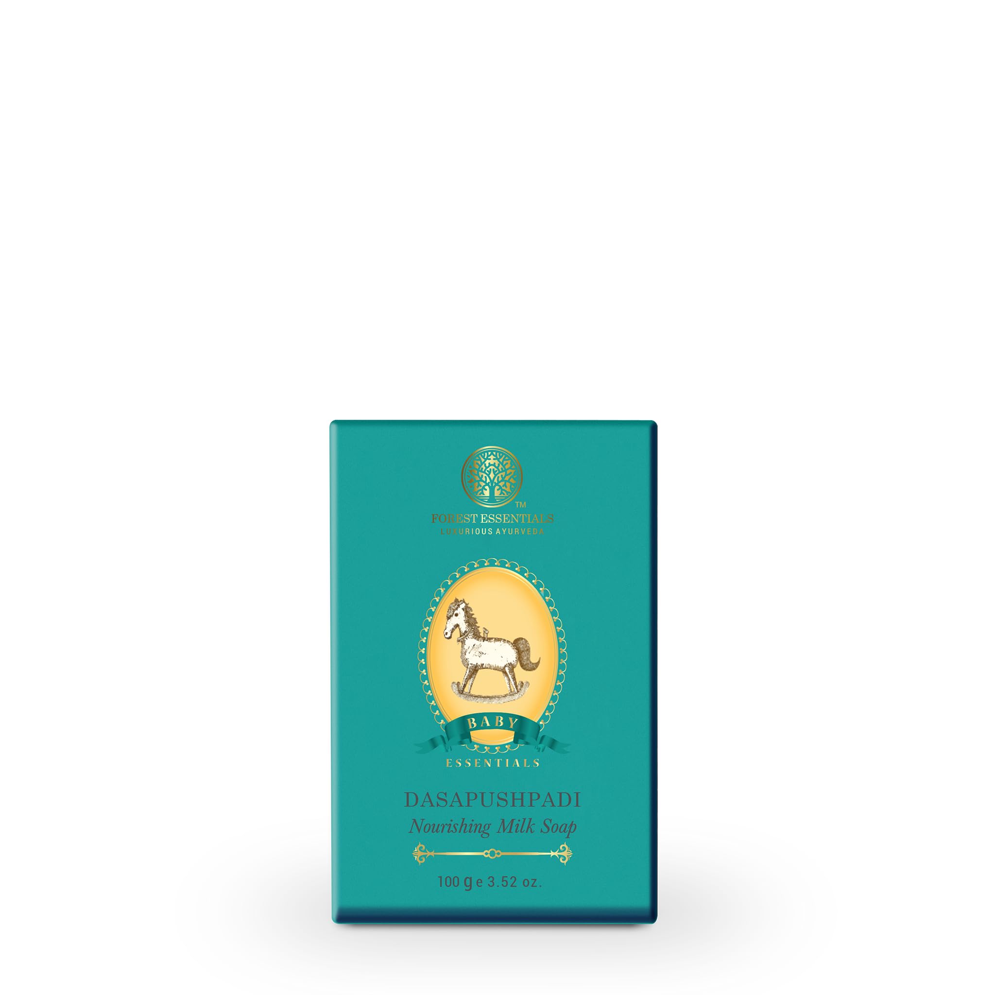 Forest Essentials Ayurvedic baby soap bar with turmeric scent