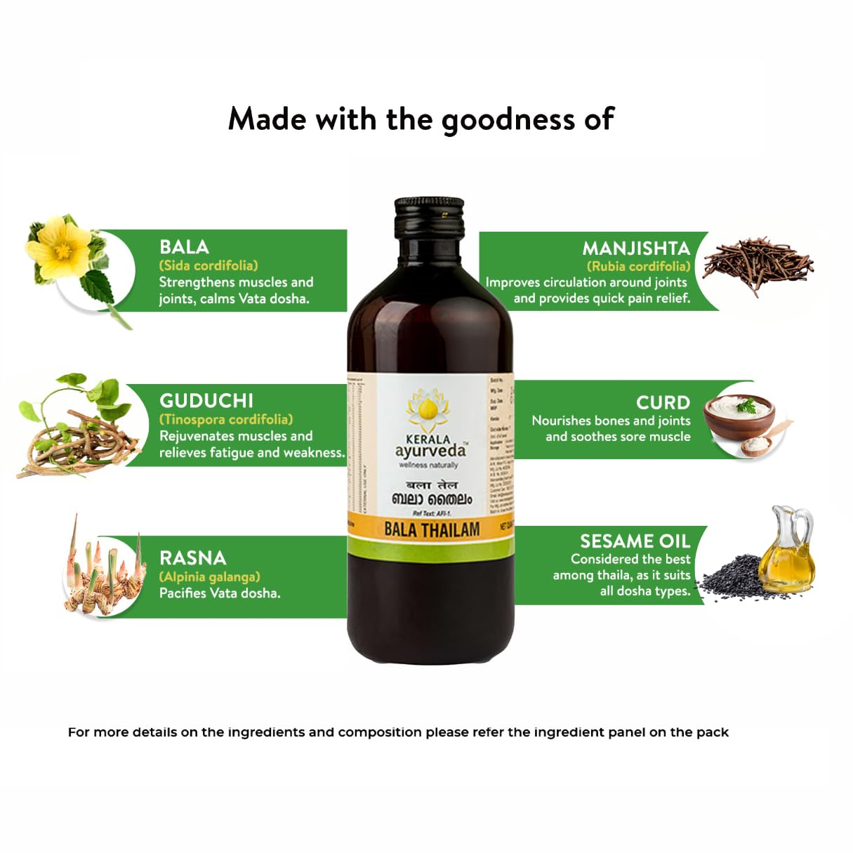 Kerala Ayurveda Bala Thailam 450 ml – view 7