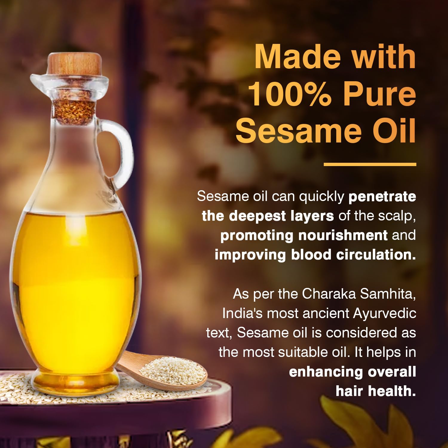 Zandu Mahabhringraj Tel (200ml): Original Hair Oil with 100% Pure Sesame Oil – view 8