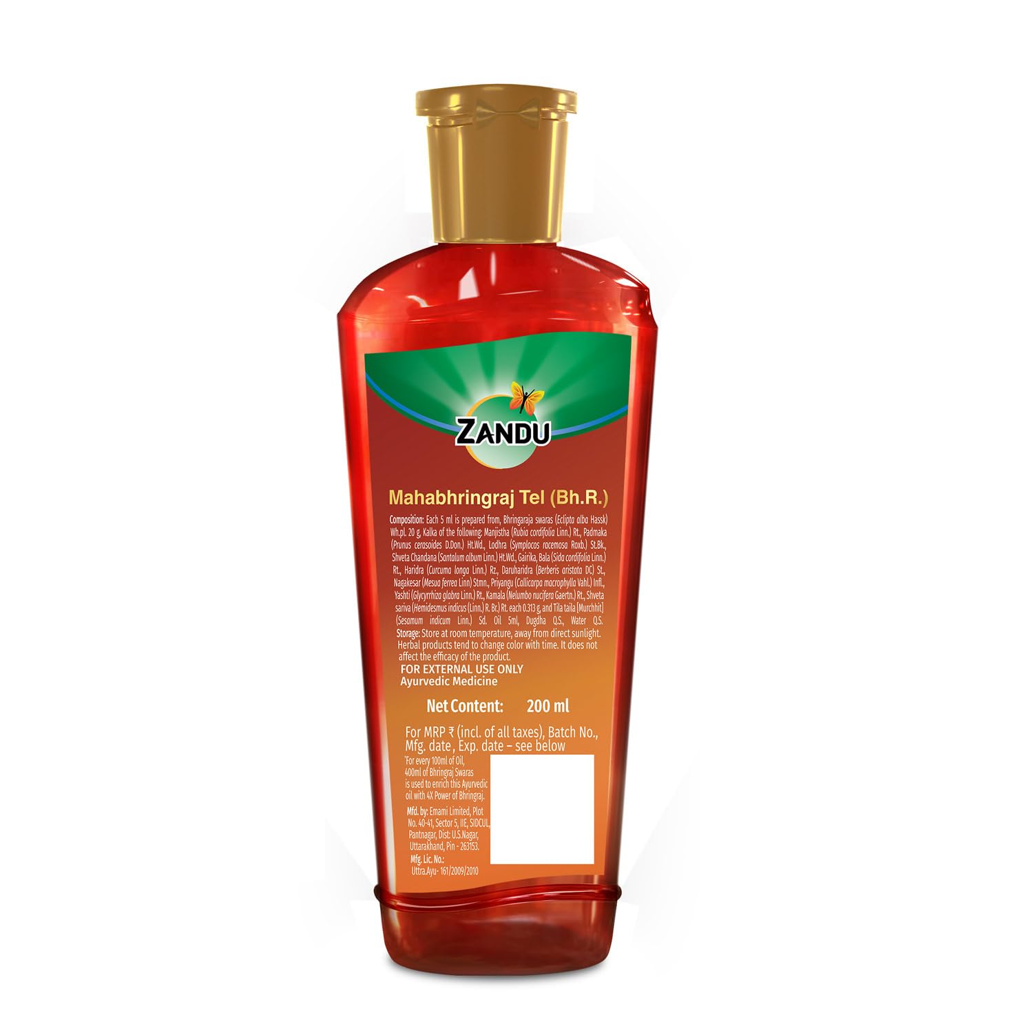 Zandu Mahabhringraj Tel (200ml): Original Hair Oil with 100% Pure Sesame Oil – view 9
