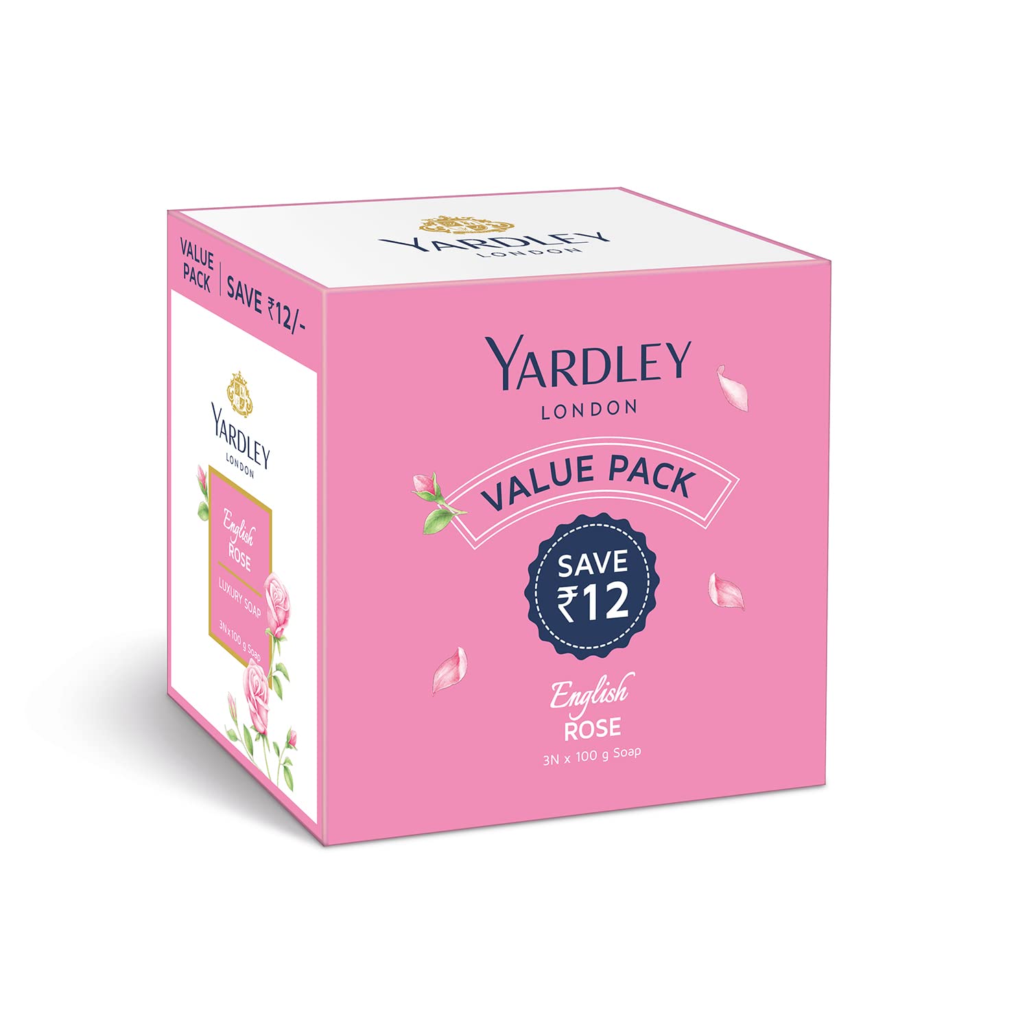 Yardley London English Rose Luxury Soap, 100 G, Pack of 3 – view 3