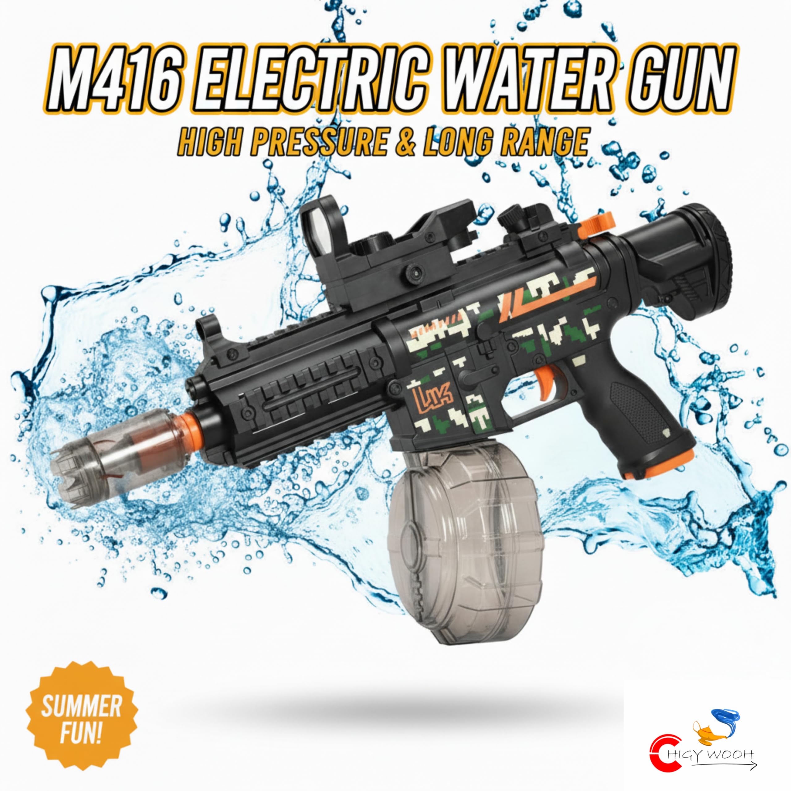 Chigy Wooh M416 Electric Automatic Water Gun Toy for Kids – view 4