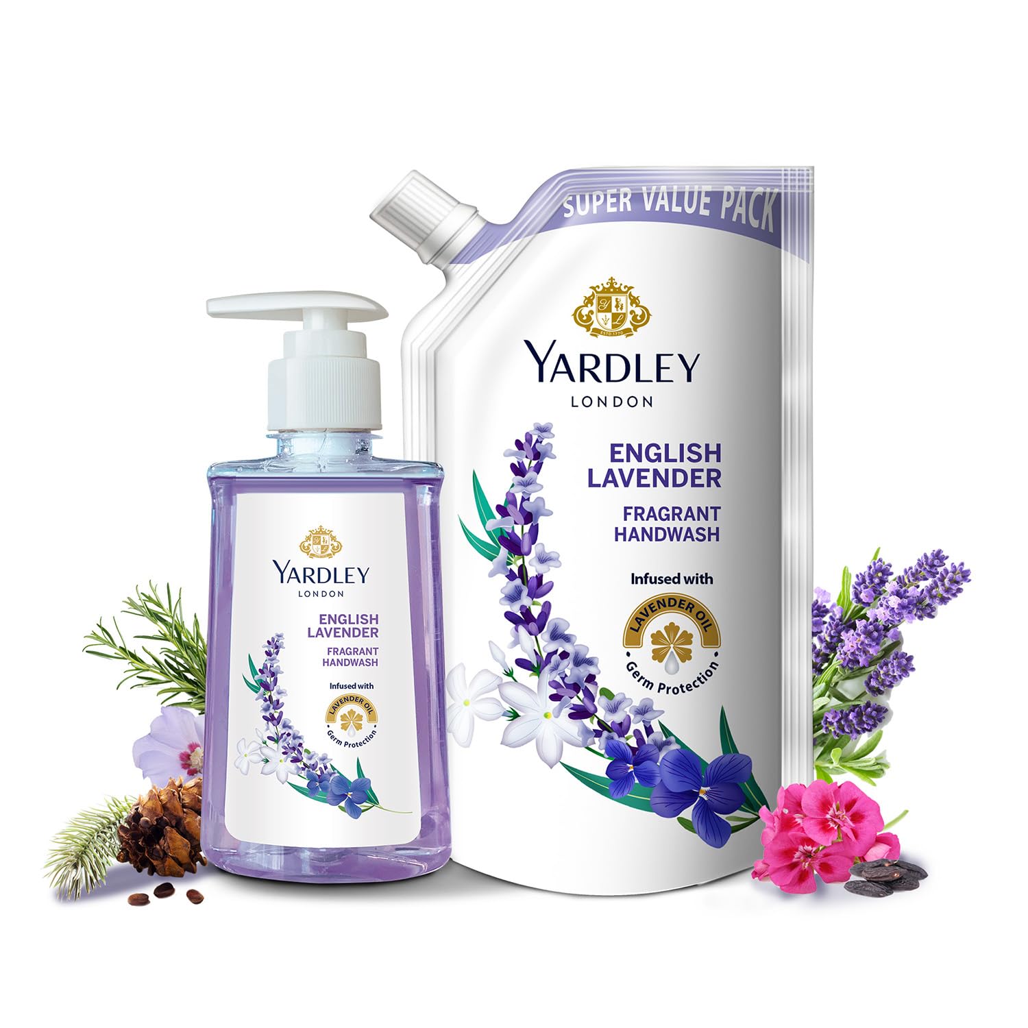 Yardley London English Lavender 650ml Pack of 2 Fragrant Handwash – view 7