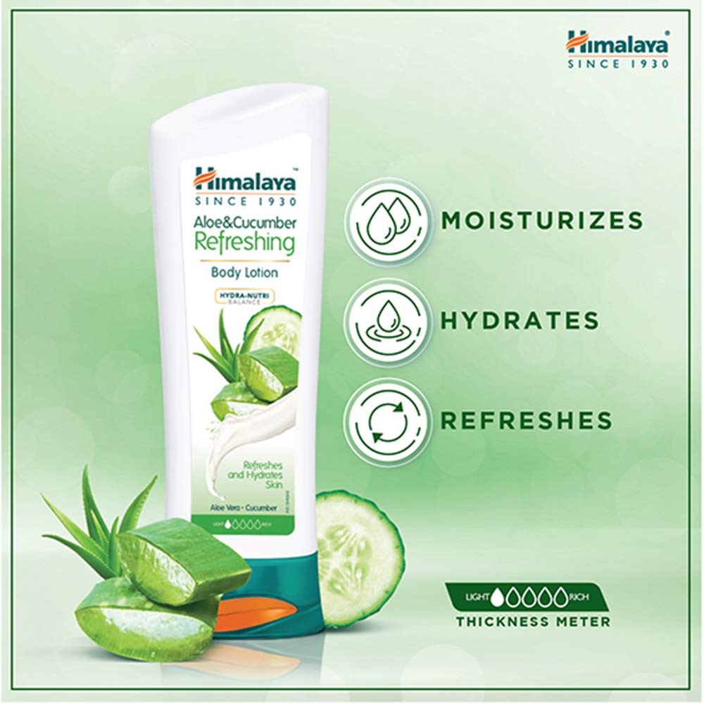 Himalaya Refreshing Body Lotion, Aloe and Cucumber, 200ml – view 2