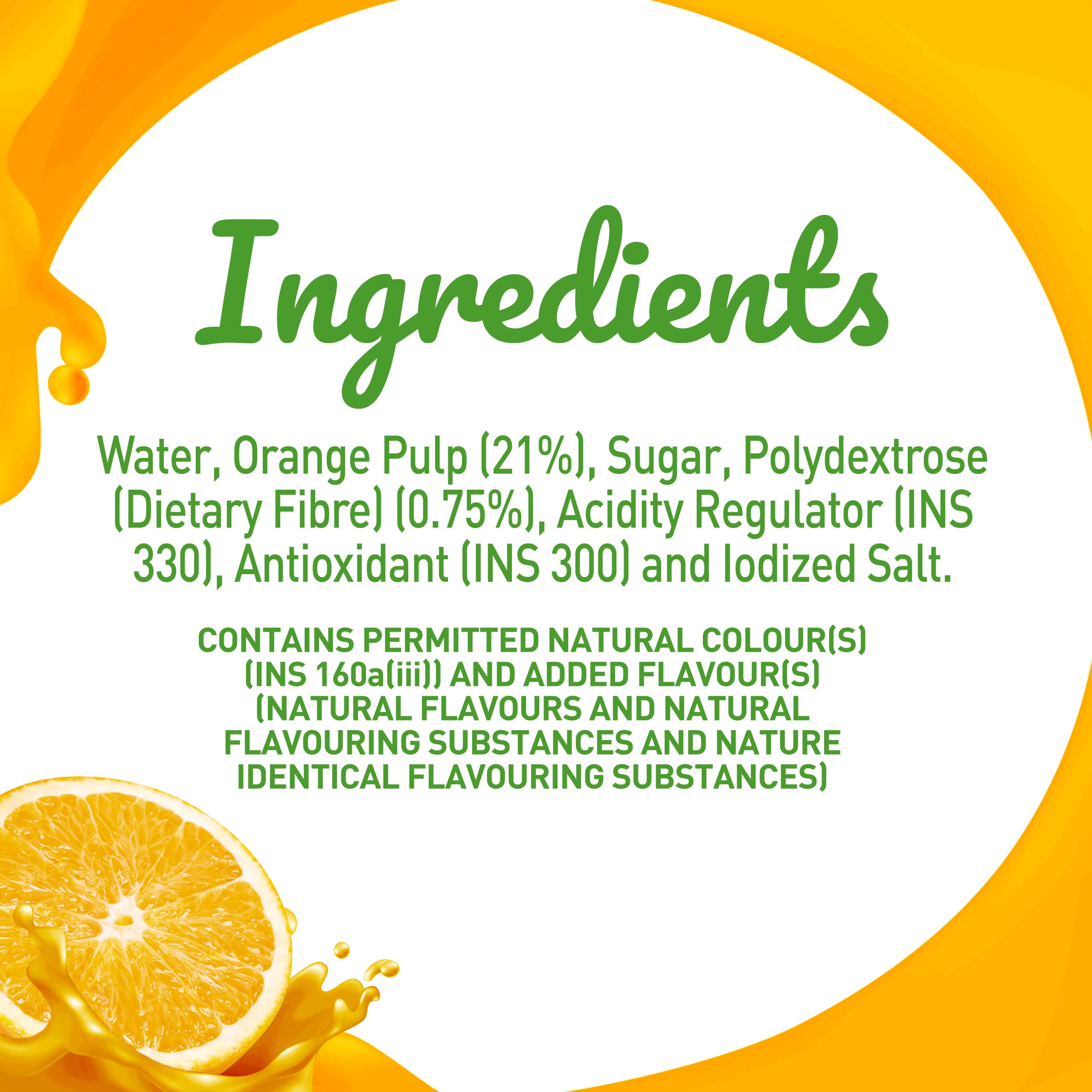 B Natural Orange Juice, Goodness of Fiber, 1 Litre – view 6