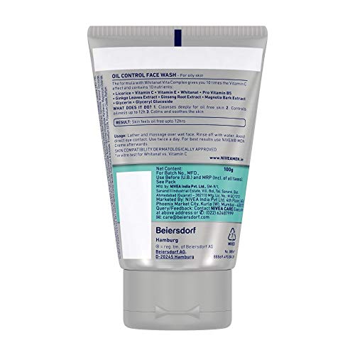 Nivea Oil Control Face Wash, 100ml (Pack of 3) – view 7
