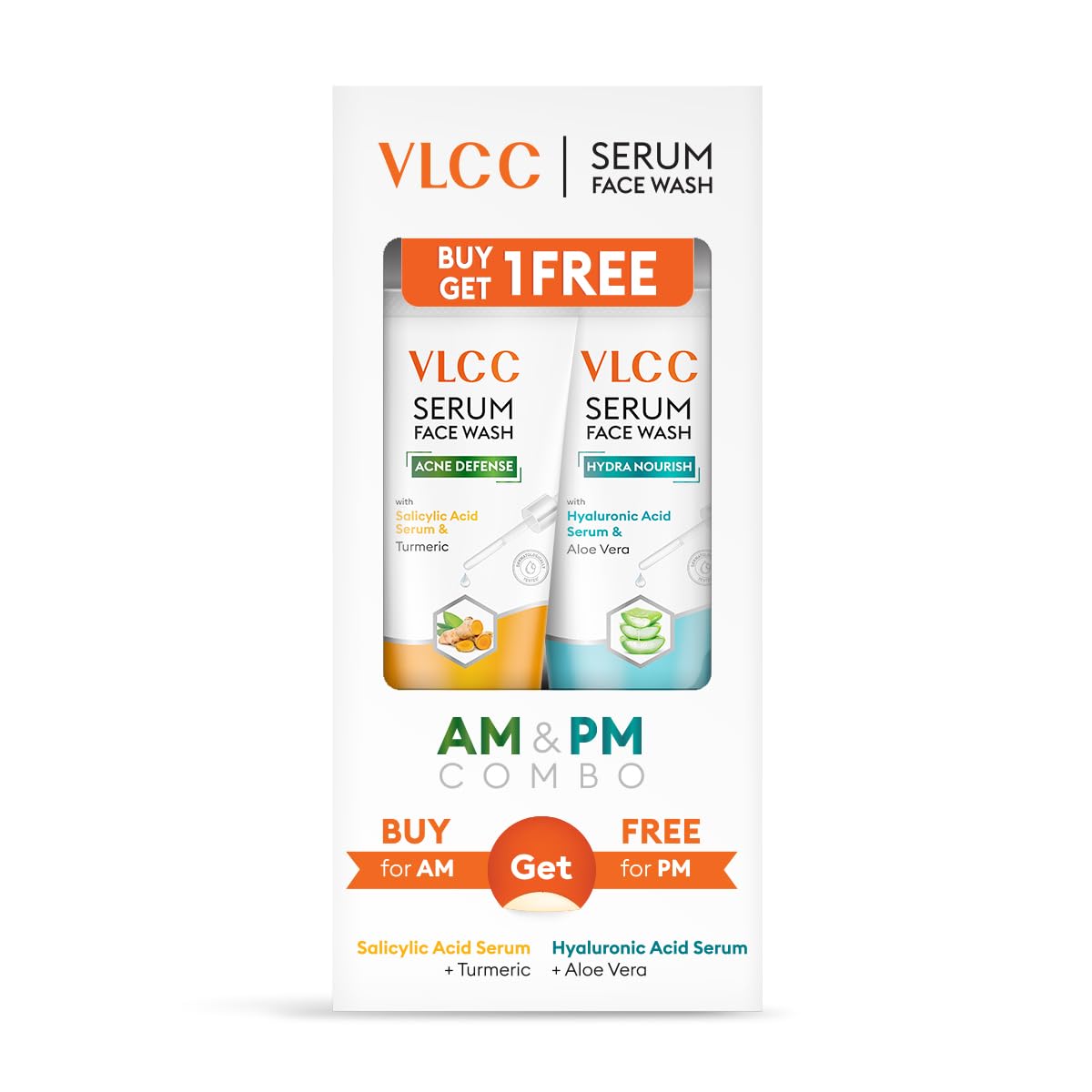 VLCC salicylic acid and hyaluronic acid face wash set