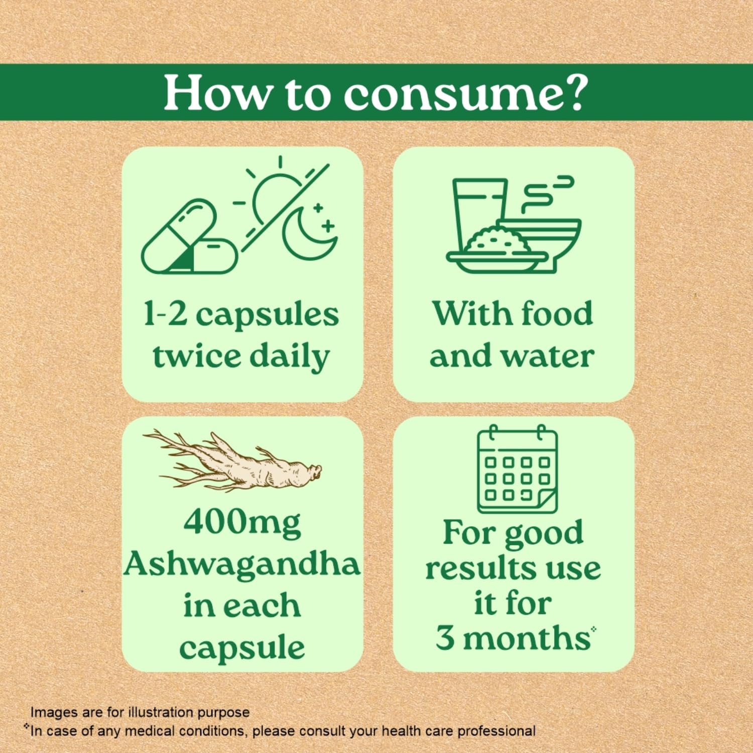 A TATA Product - Organic India Pure Ashwagandha Root Capsules - 60 Veg Caps (400mg), For Vitality & Relieves Stress, Naturally Boosts Energy & Stamina, Improves Immune System, GMP & NPOP Certified – view 6