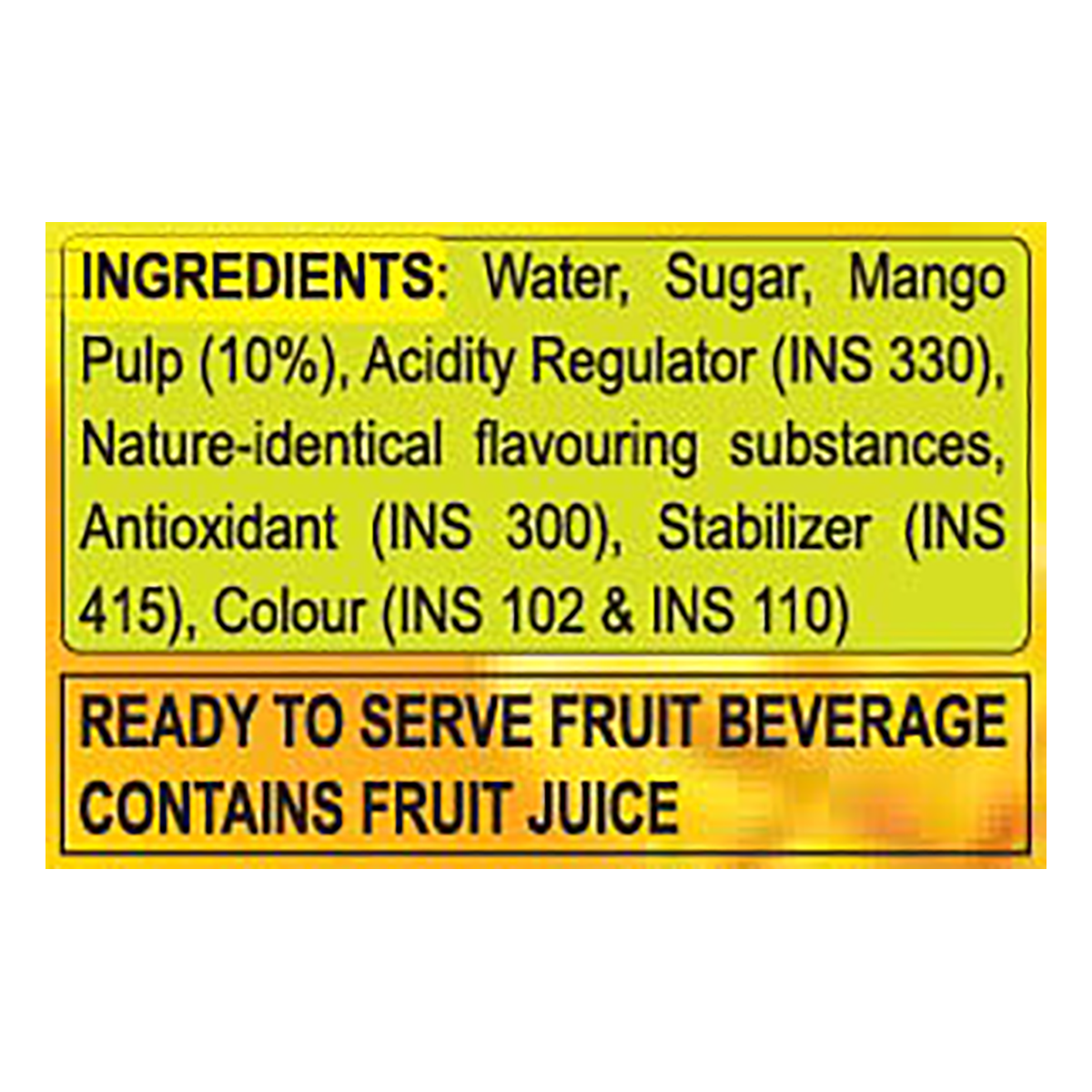 Natural Mango Beverage Tetra Pack 160 ml – view 4