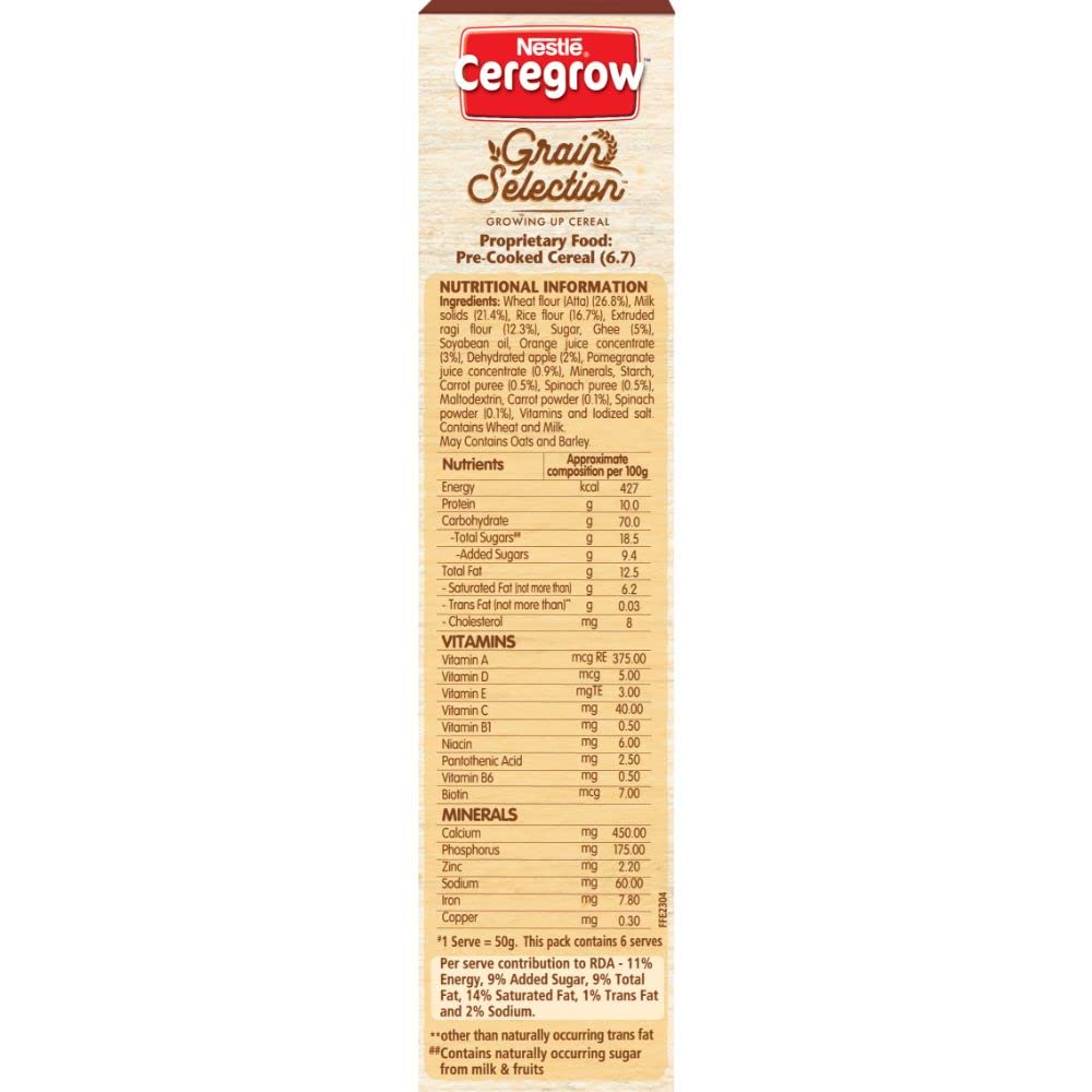 NESTLE CEREGROW Grain Selection with Nutri-cereal Ragi, Mixed Fruit & Ghee – view 9