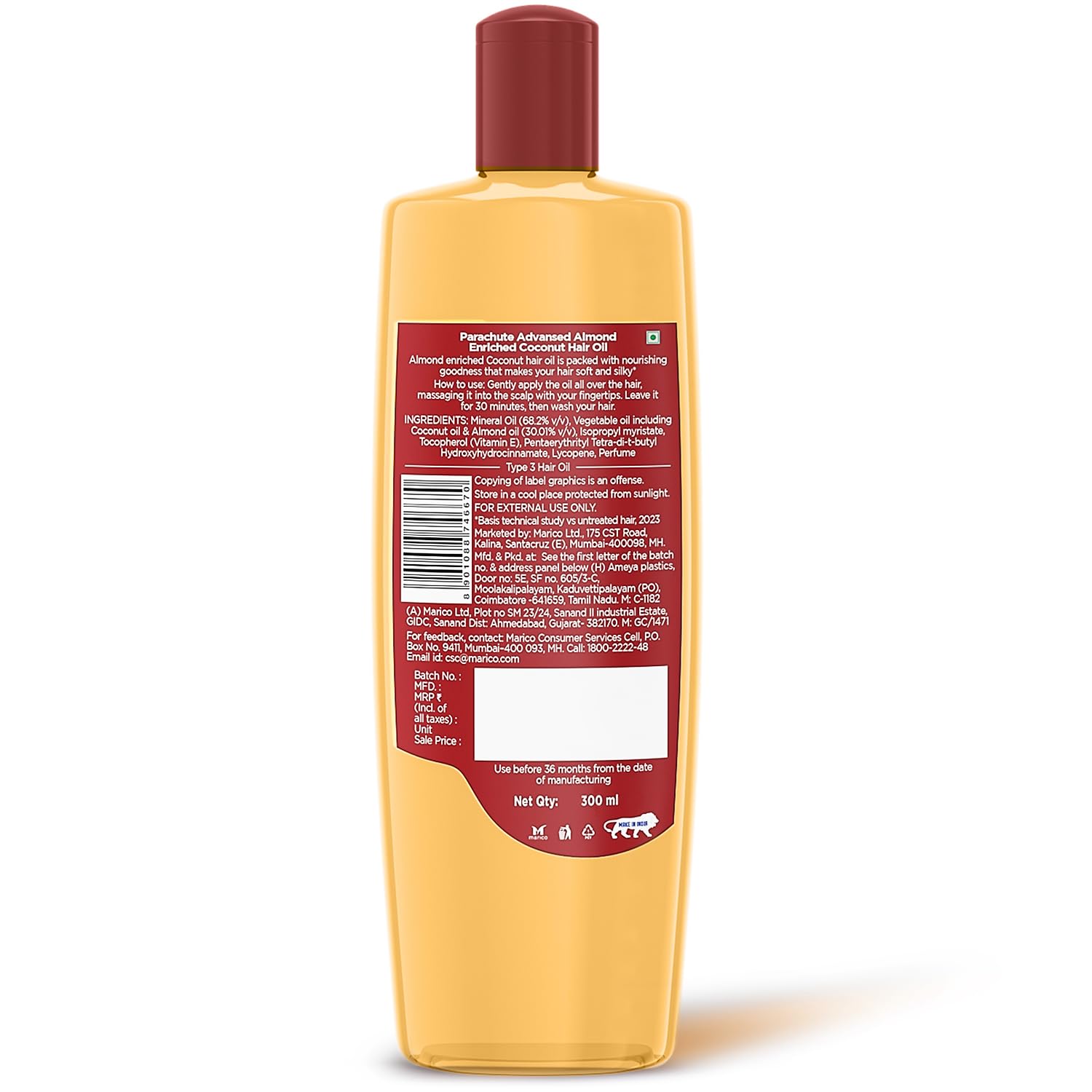Parachute Advansed Almond-enriched Coconut Hair Oil – view 8