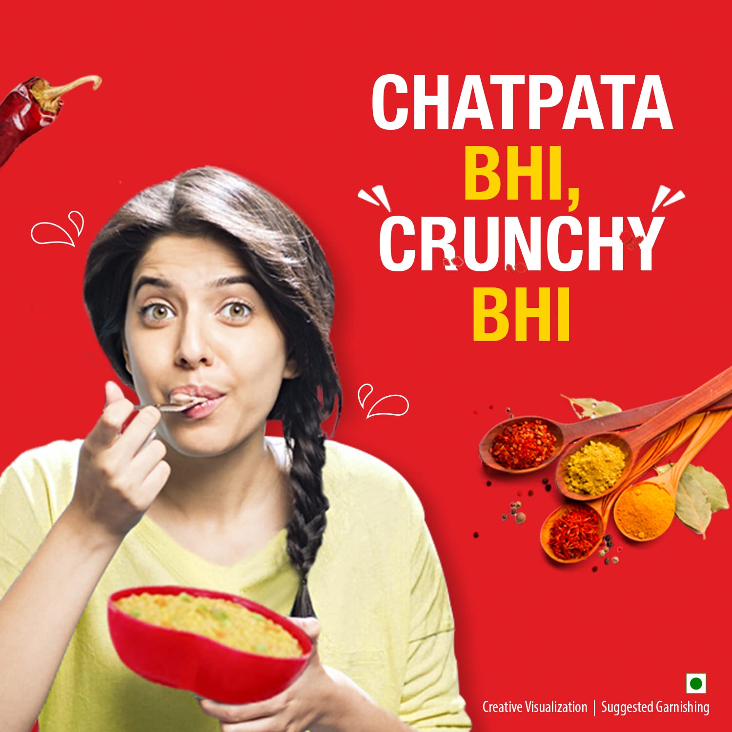 Saffola Masala Oats Karara Crunch, Tasty Evening Snack, Classic Masala with Crunchy Bits and Millets, 500g – view 7