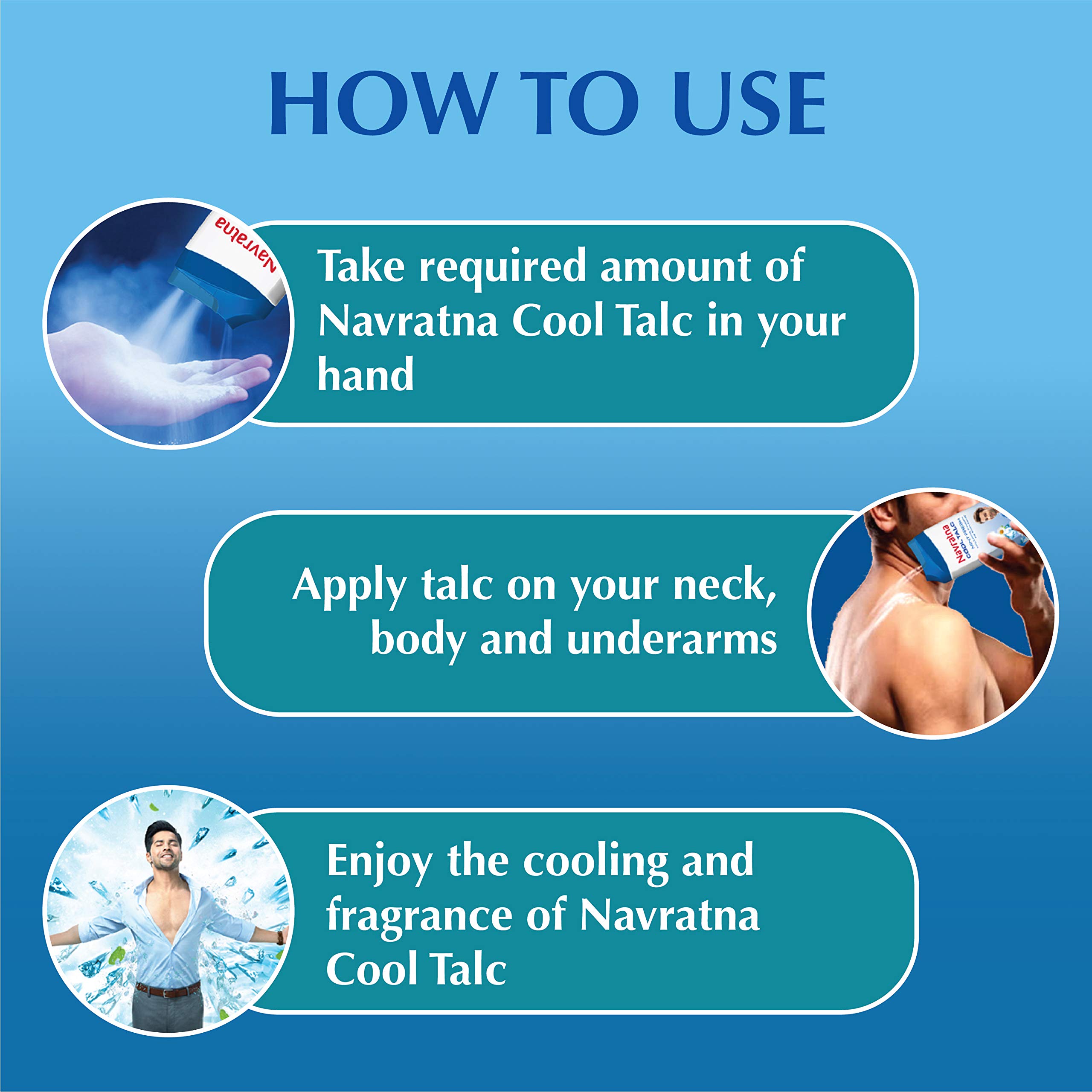 Navratna Cool Mint Fresh Talc – view 5