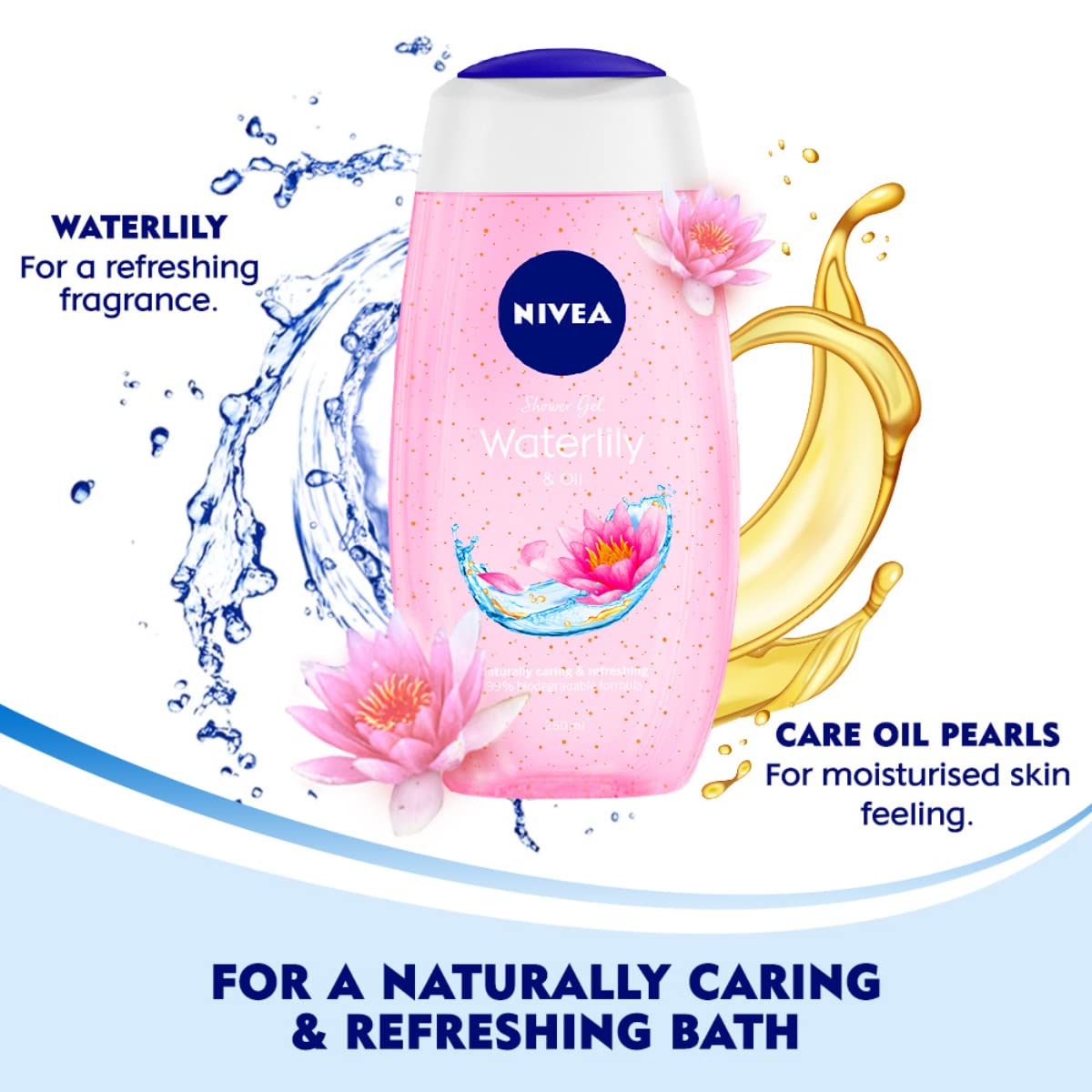 NIVEA Waterlily and oil 125 ml Body Wash – view 3