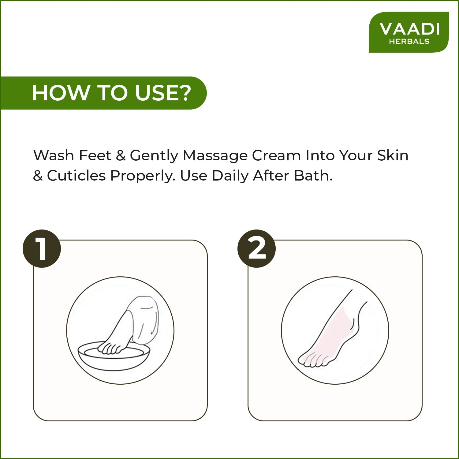 Vaadi Herbals Foot Cream, Clove and Sandal Oil, 30g x 3 – view 3