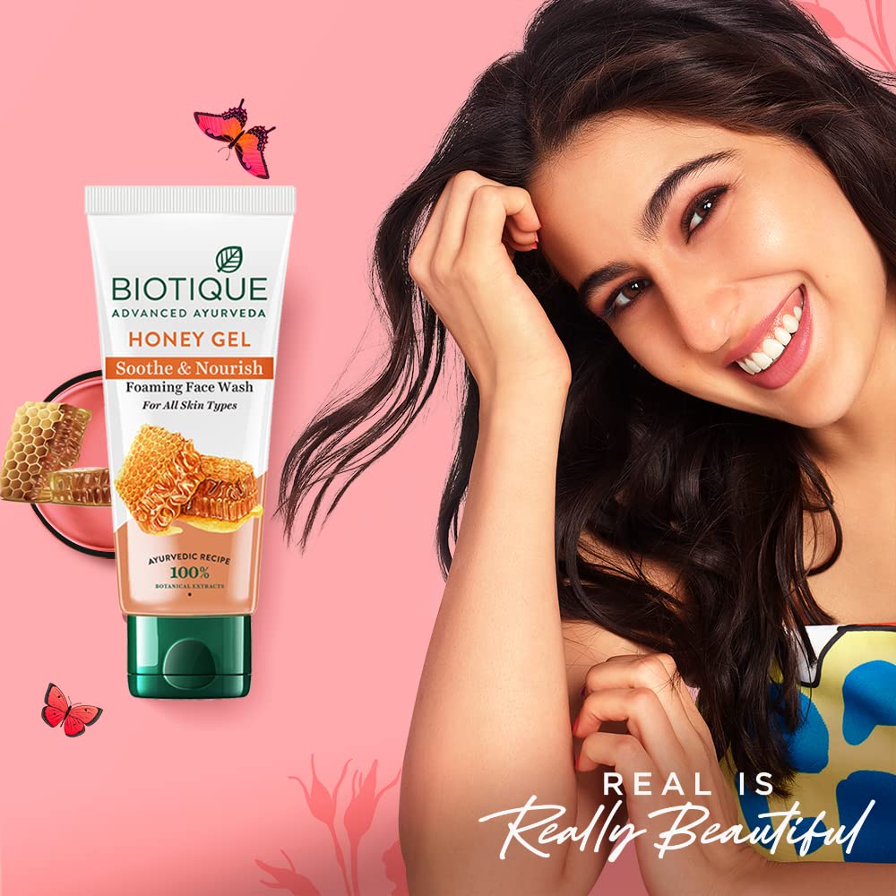 Biotique Honey Gel Soothe & Nourish Foaming Face wash – view 2