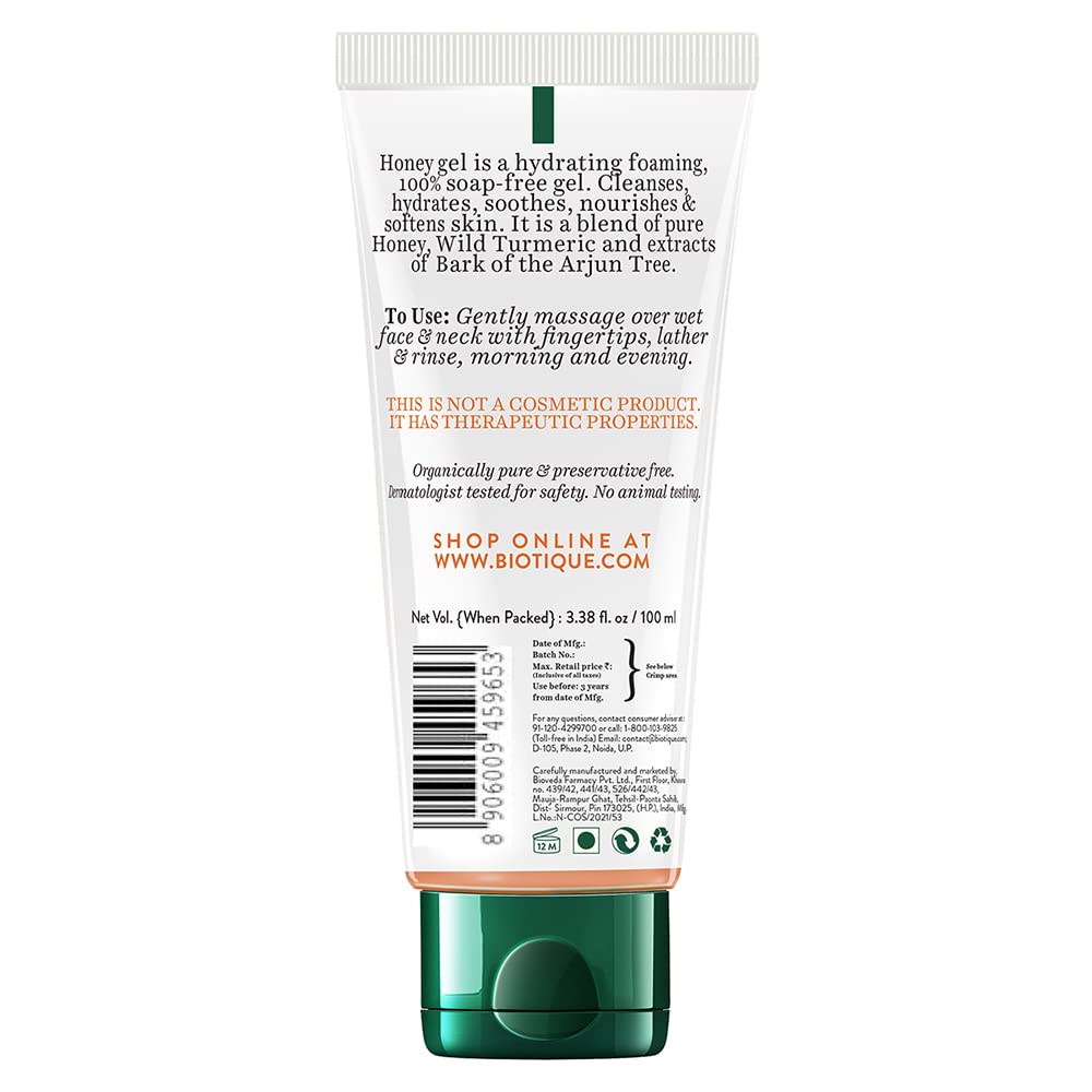 Biotique Honey Gel Soothe & Nourish Foaming Face wash – view 9