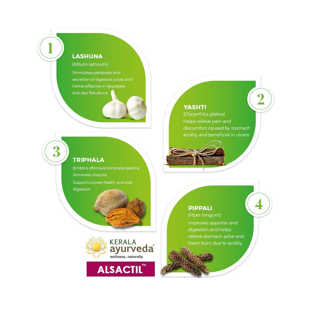 Kerala Ayurveda Alsactil Tablet - 100 Tablets – view 4