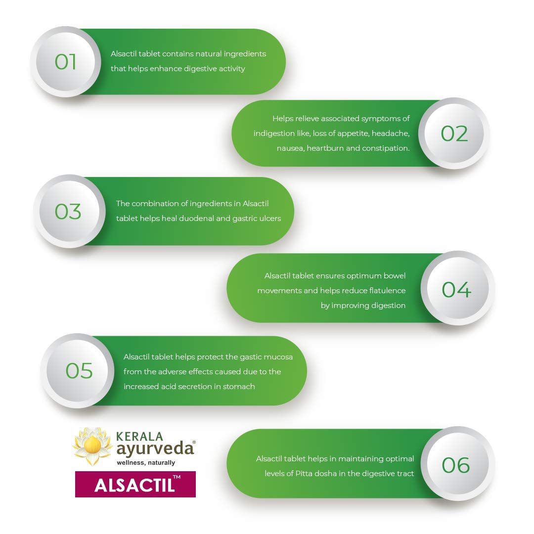 Kerala Ayurveda Alsactil Tablet - 100 Tablets – view 5