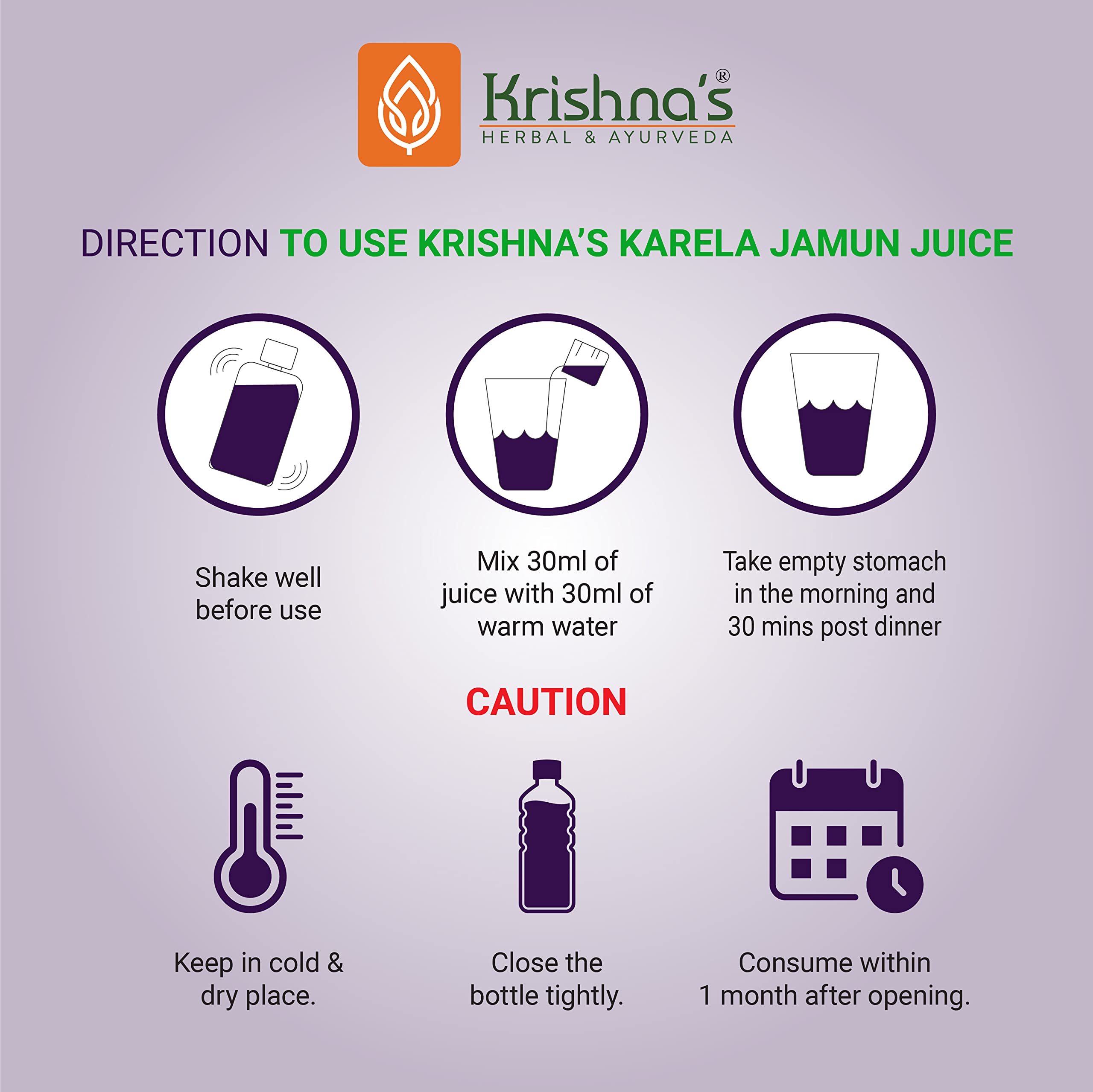 Krishna's Karela Jamun Mix Juice - 1000 ml – view 6