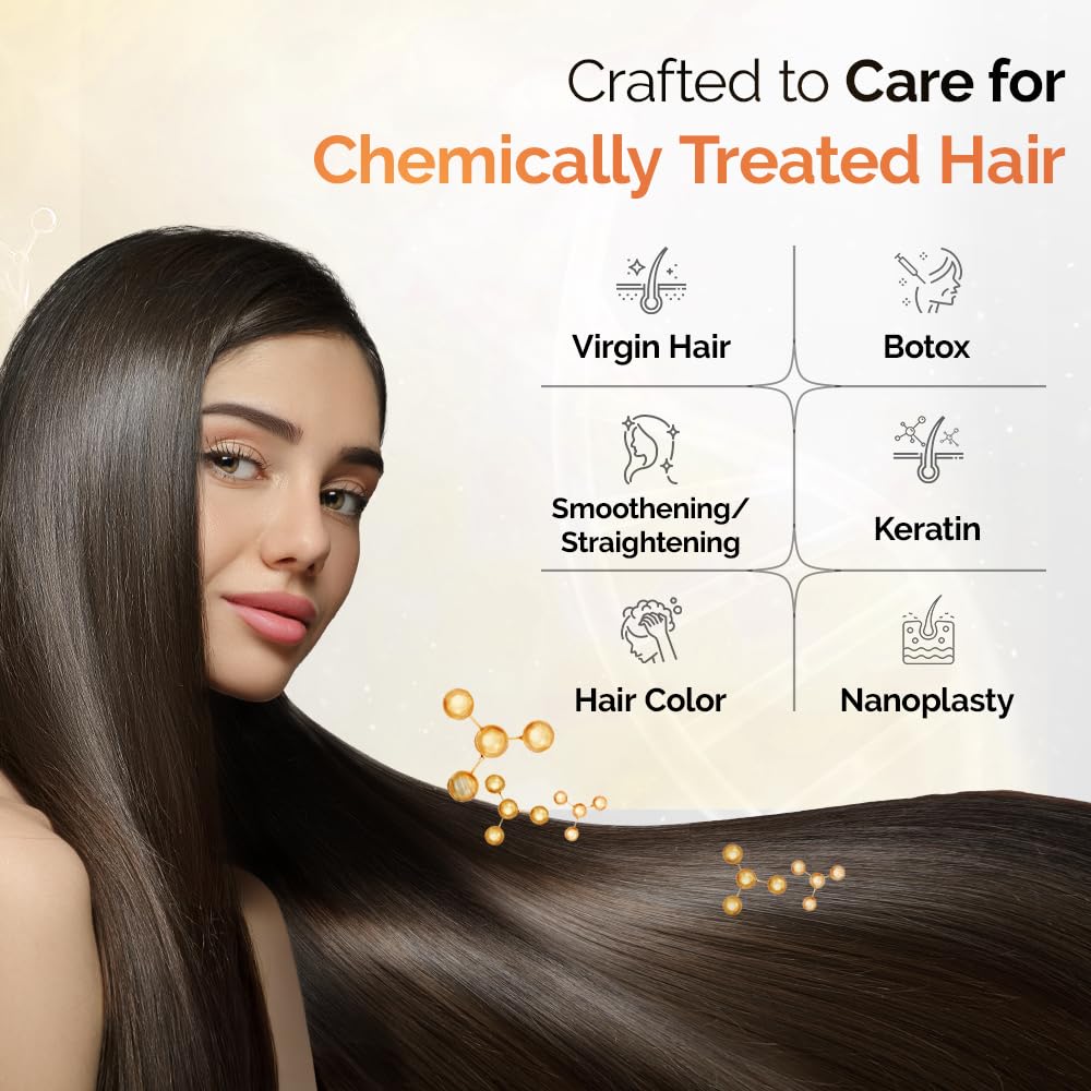 Streax Professional BotBrazil Shampoo,300 ml for Keratin, Nanoplasty, & Smoothening, Sulphate & Paraben-Free Shampoo for Women & Men, Enriched with Vita Oils Nourishes Chemically Treated Hair – view 4