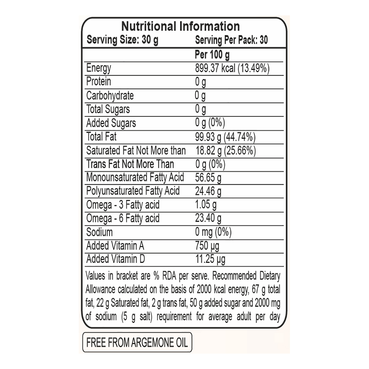 Patanjali Groundnut Oil Pouch 1 ltr – view 3
