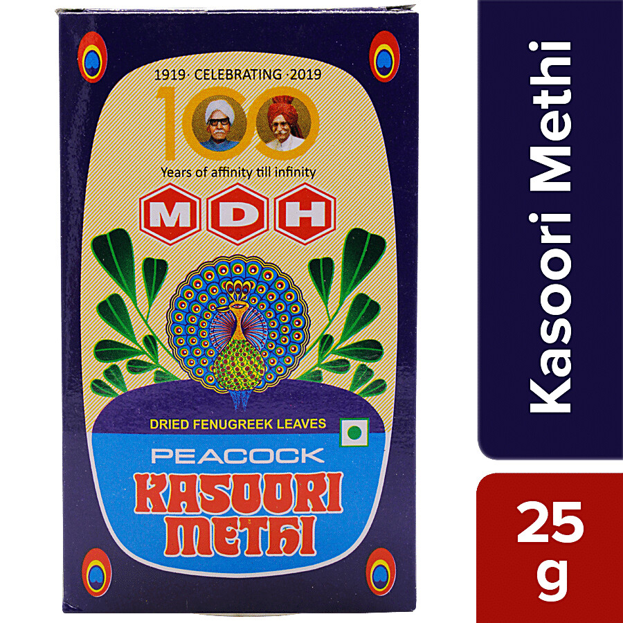 MDH Peacock Kasoori Methi pack of three 25 g units