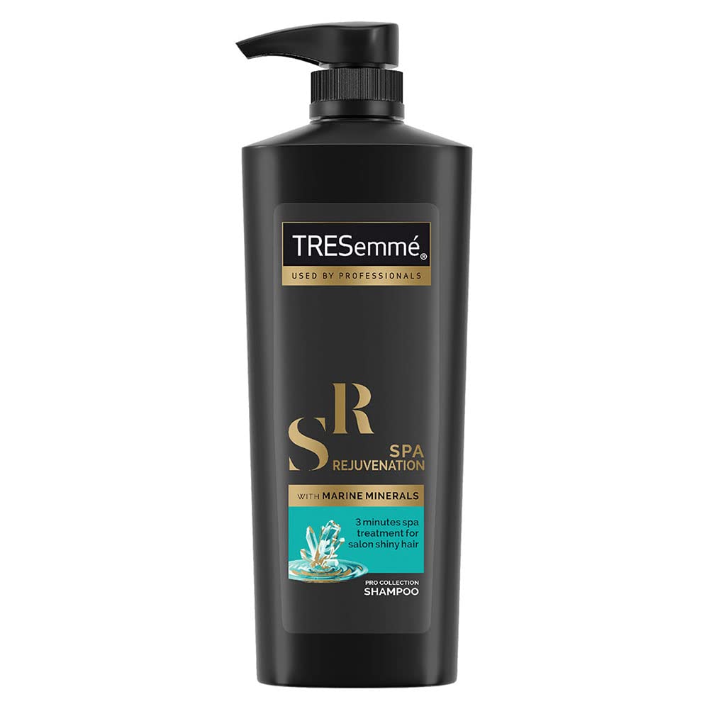 Front view of TRESemme Spa Rejuvenation Shampoo 580 ml bottle