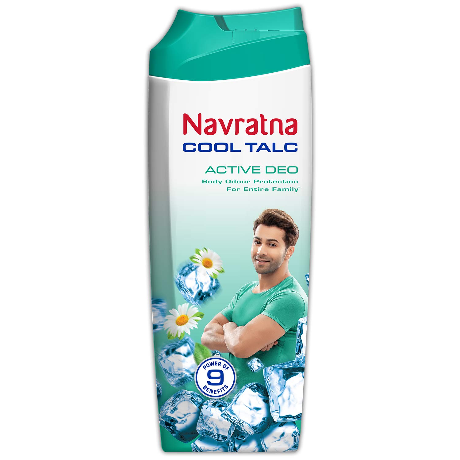 Front pack of Navratna Smart Cool Blast cooling body powder