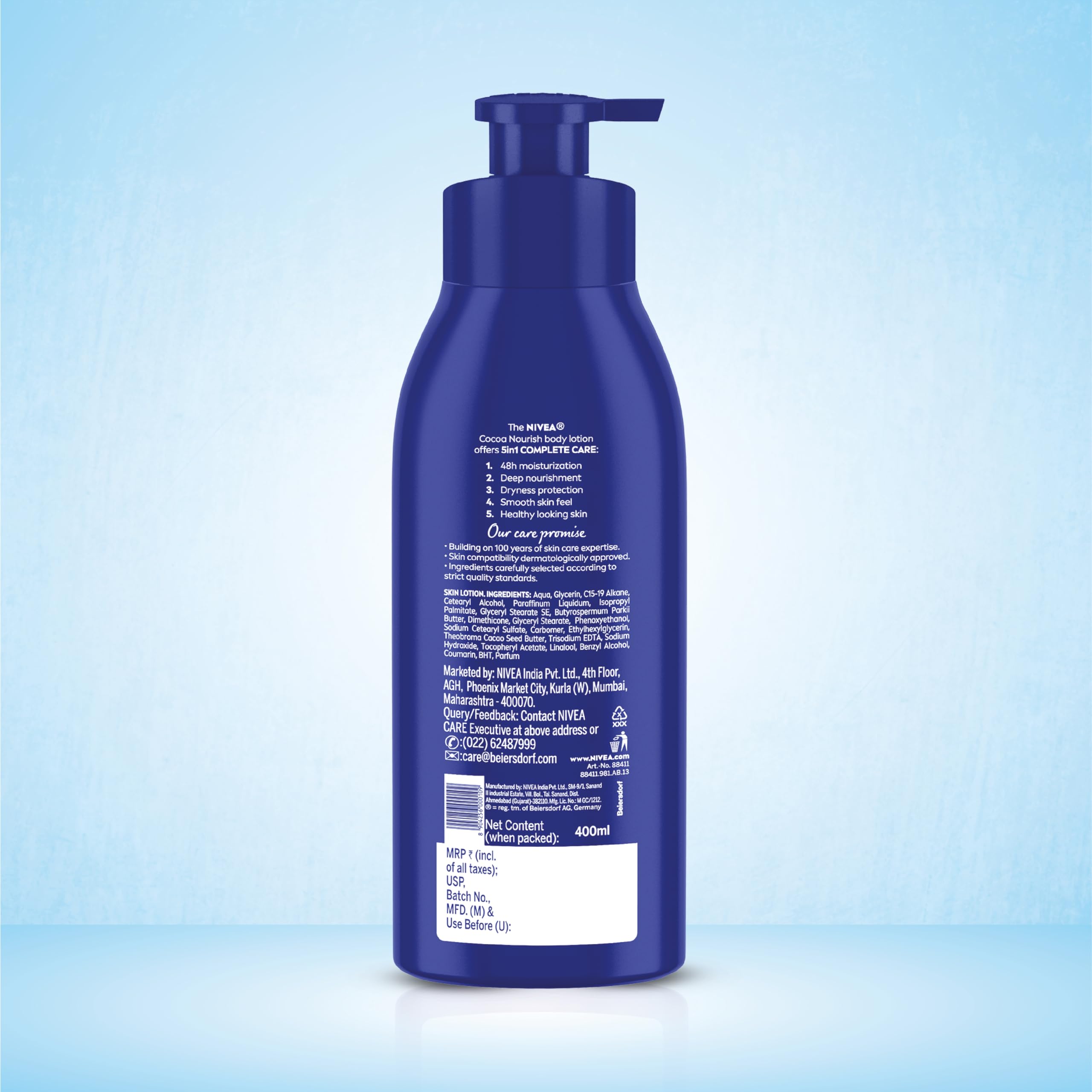 NIVEA Cocoa Nourish 400ml Body Lotion with Deep Moisture Serum – view 6