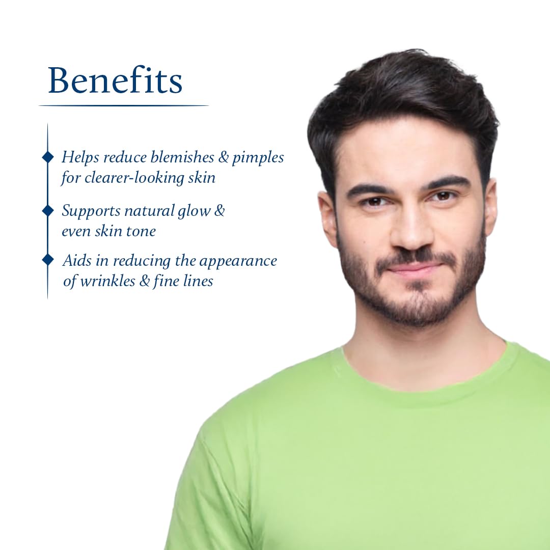 Blue Nectar Plant Based Vitamin C Face Cream for Glowing Skin Dark Spot Removal Cream for Men with Green Apple and Almond Oil (13 Herbs, 50g) – view 5