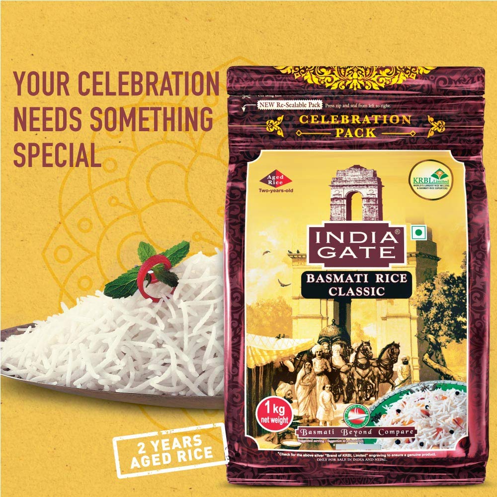 India Gate Basmati Rice Bag, Super, 5kg – view 8