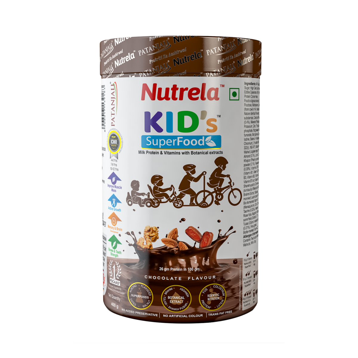 Two-piece Nutrela Kid's SuperFood and date almond breakfast combo