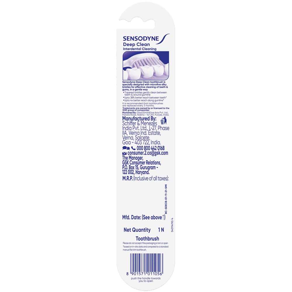 Sensodyne Toothbrush: Deep Clean Toothbrush with extra soft bristles, 1 piece – view 2