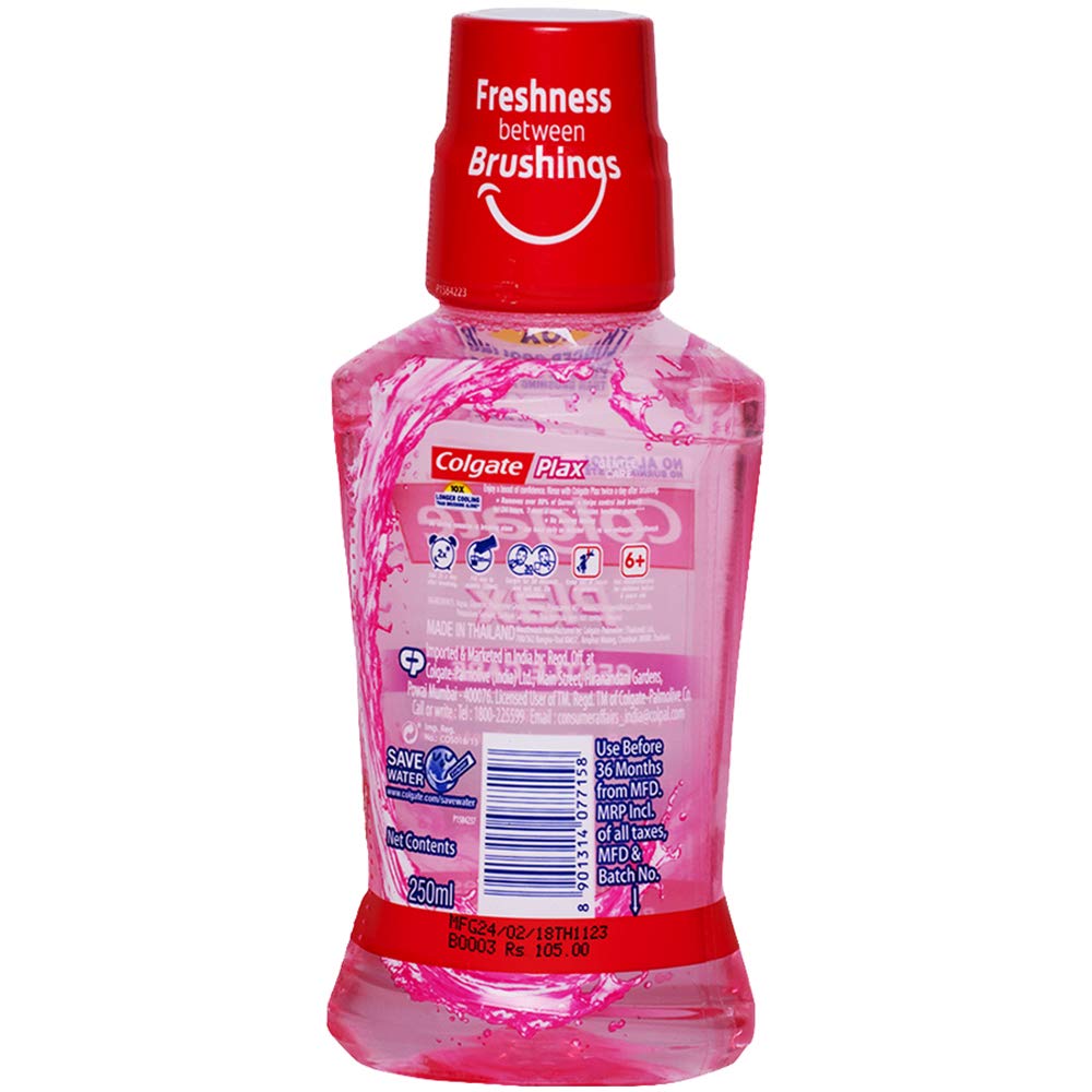 Colgate Plax Mouthwash, Liquid - 250Ml (Gentle Care) (Pack Of 1) – view 7