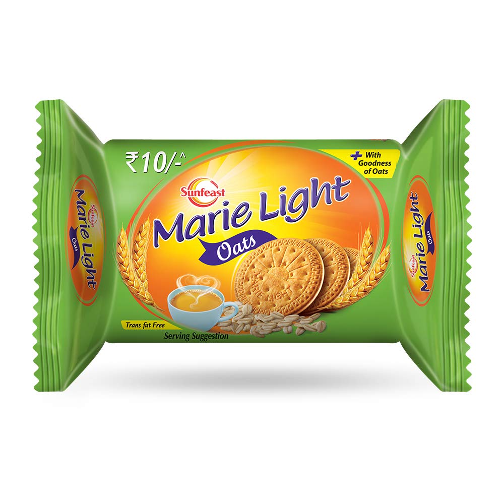 Sunfeast Marie Light Oats biscuits in 75 g pouch