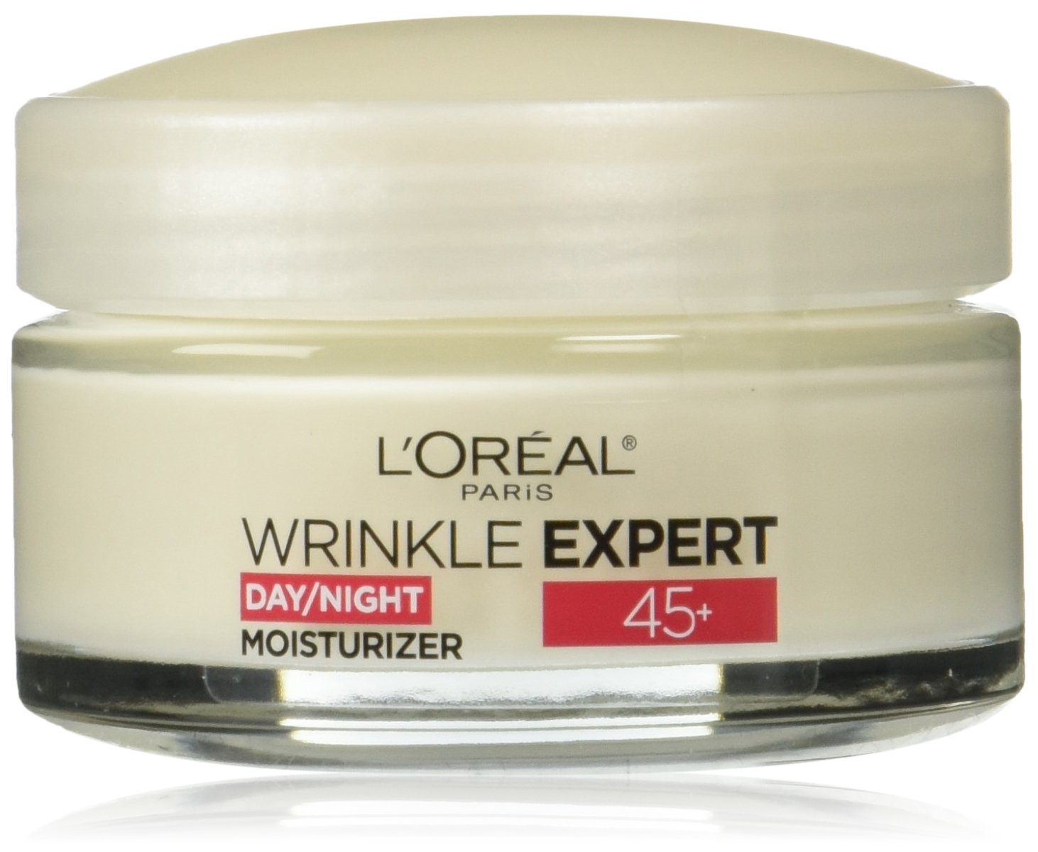L'Oreal Paris Wrinkle Expert 45+ face cream jar