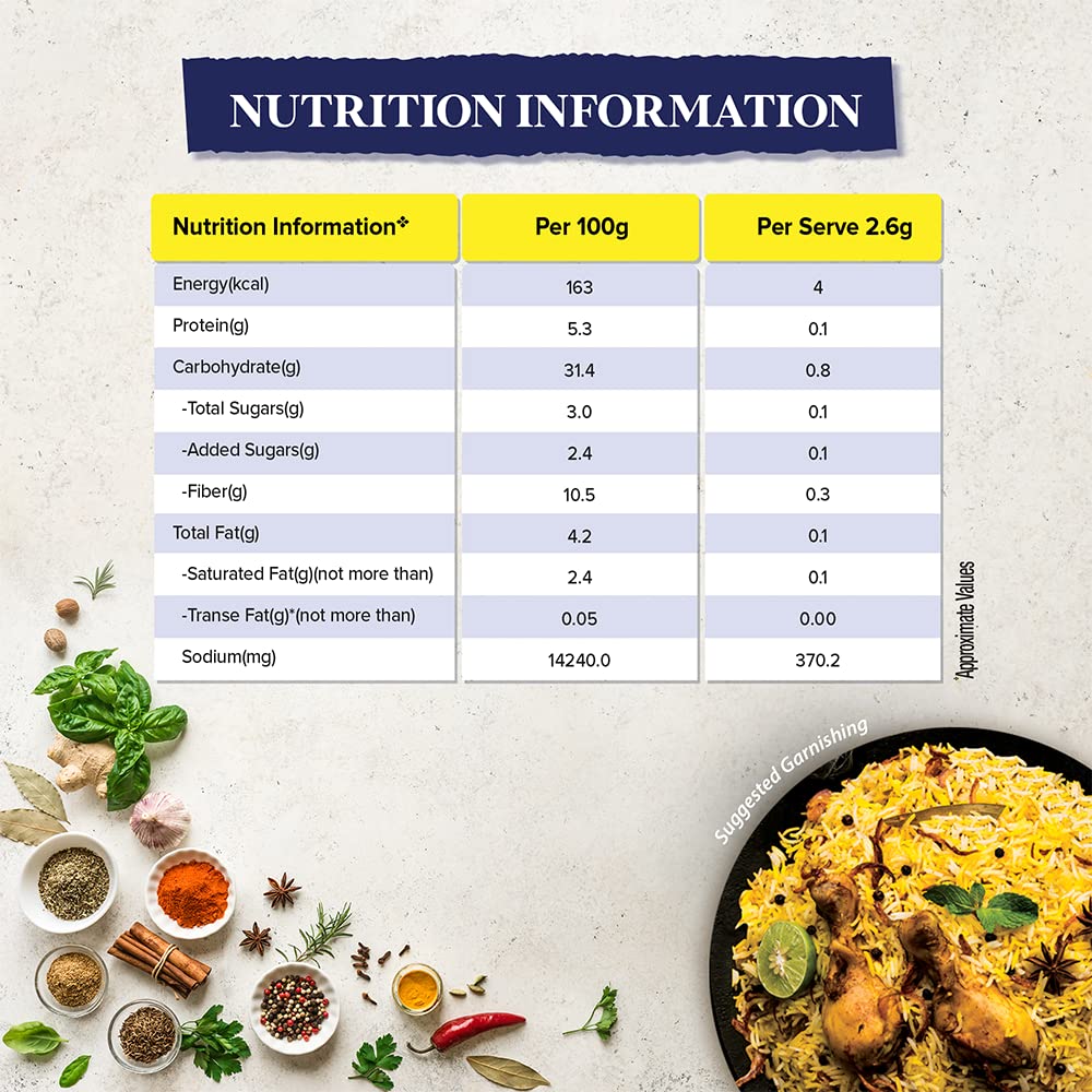 MAGGI Professional Hyderabadi Biryani Seasoning, 200 g, Inspired By The Kitchen of Nizams, Signature Hyderabadi Biryani Masala – view 4