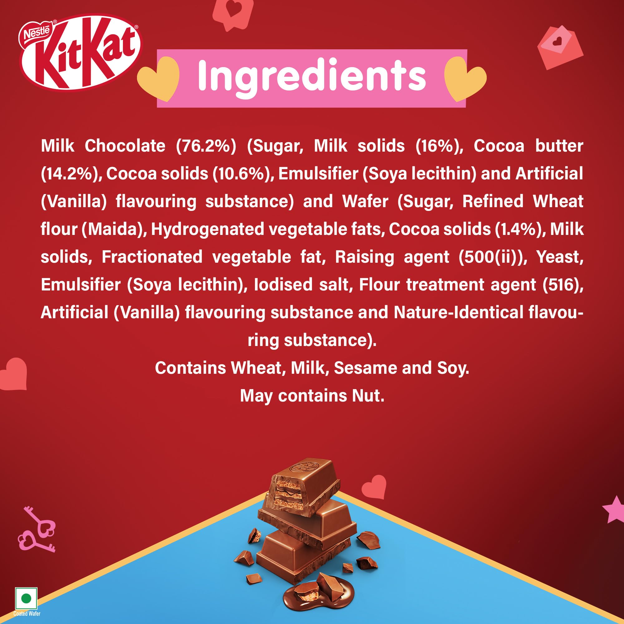 Nestle KitKat Rich Chocolate Coated Wafer, Valentine – view 4