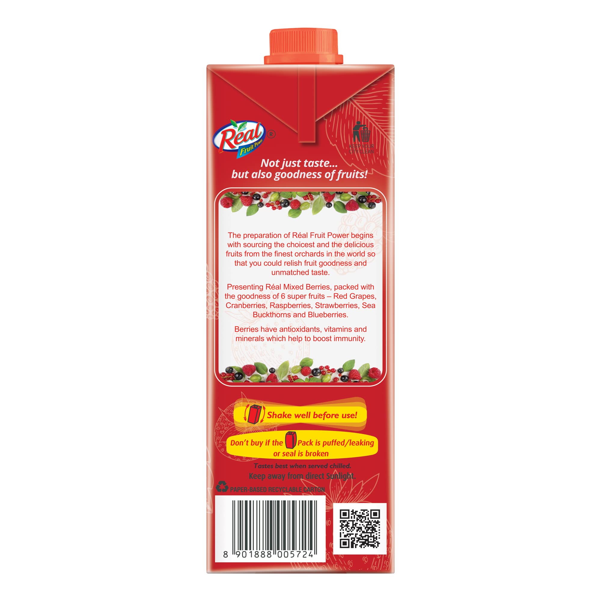 DABUR Real Mixed Berries Fruit Juice-1L – view 5