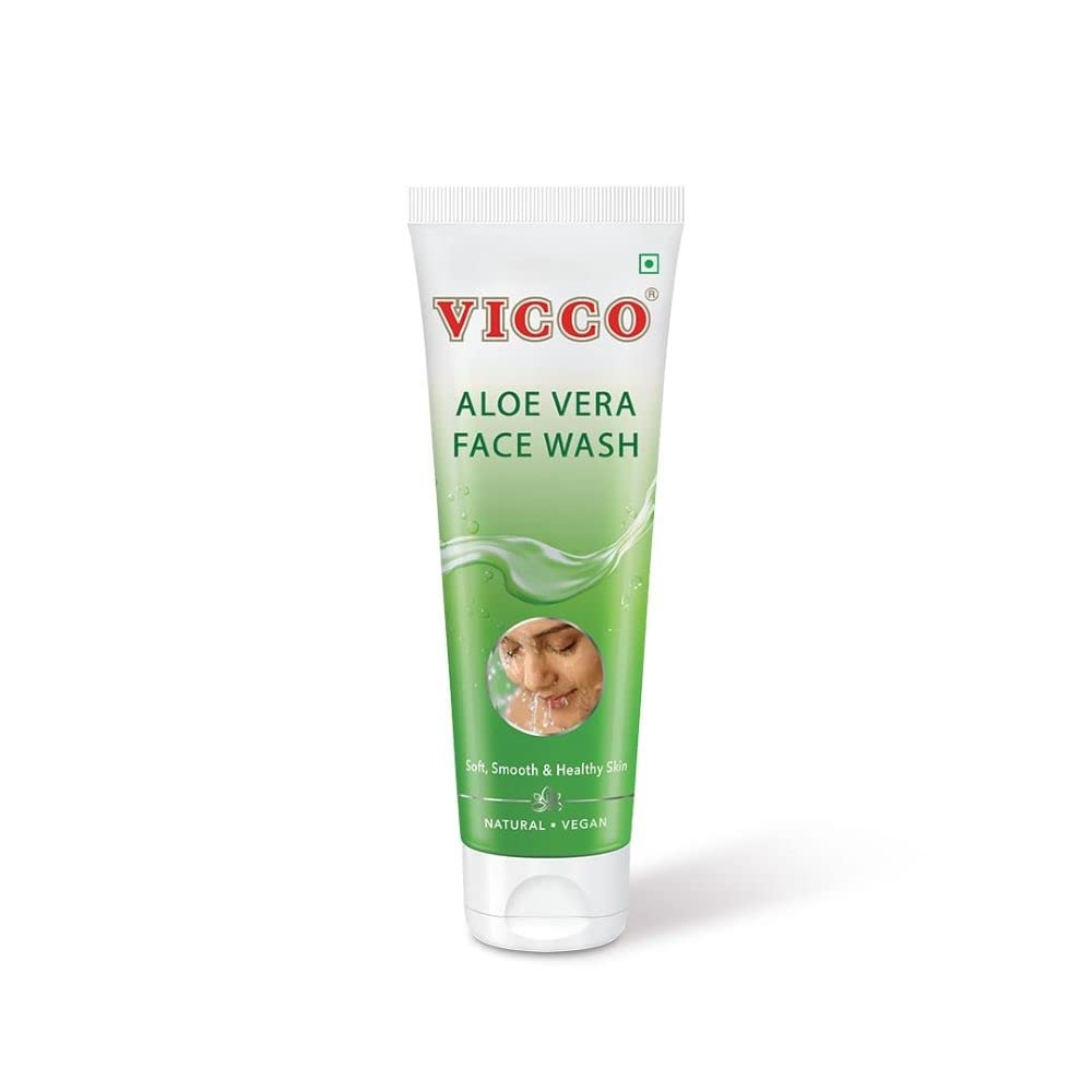 Vicco Aloe Vera Face Wash, Pure Aloe Vera Extracts, Soft, Smooth & Healthy Skin, Fights Pimples & Acne, Suitable for All Skin Types, Pack of 3 (70 gm) (3) – view 7
